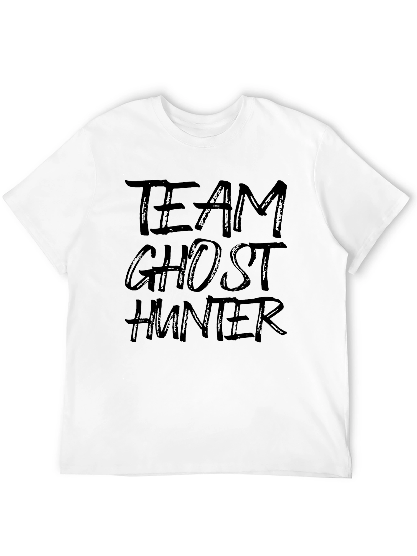 Team Ghost Hunter Graphic Print Tee - Black