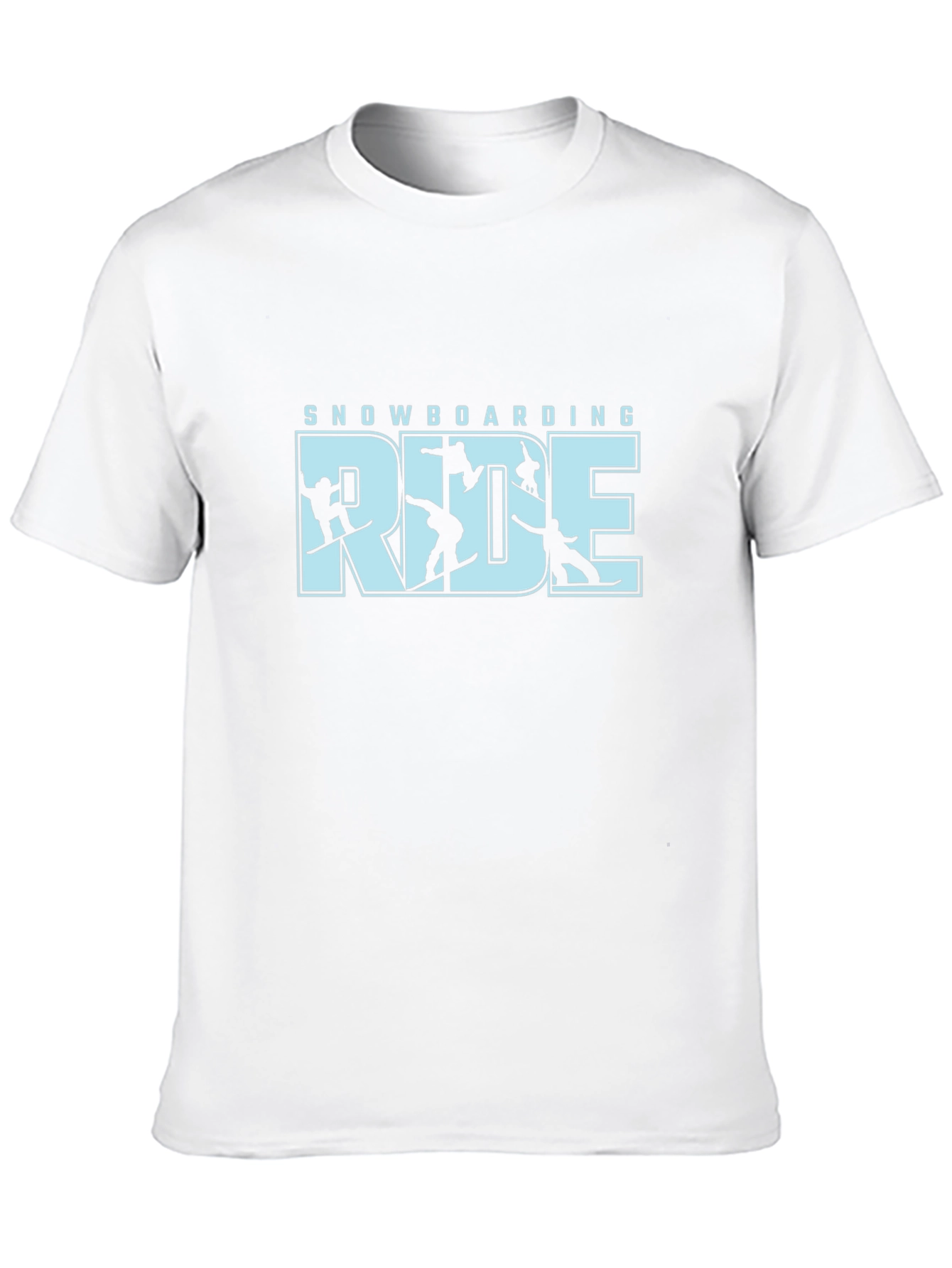 Snowboarding Ride T-Shirt - Black Graphic Tee