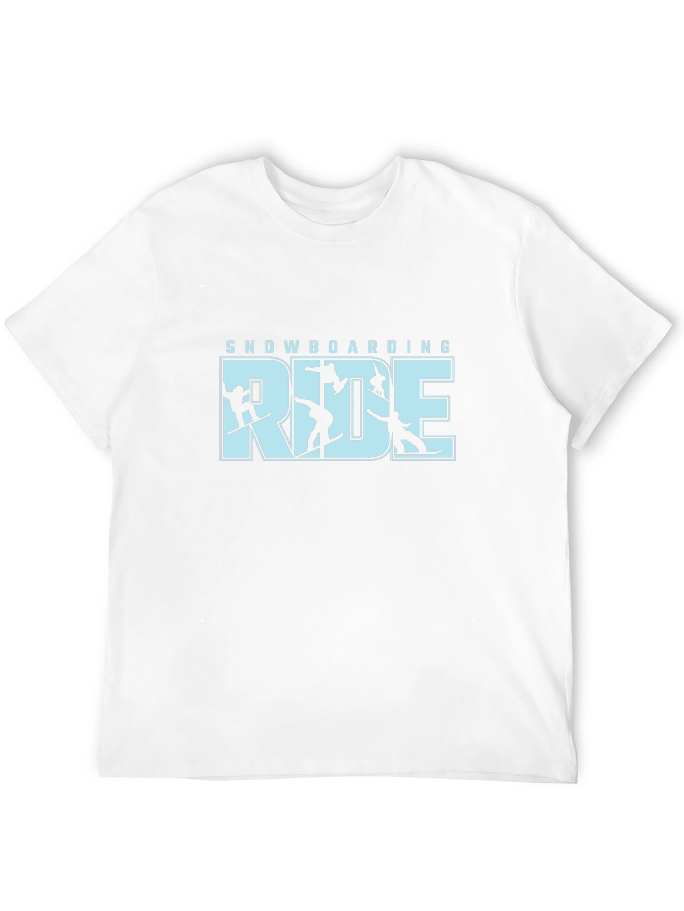 Snowboarding Ride T-Shirt - Black Graphic Tee