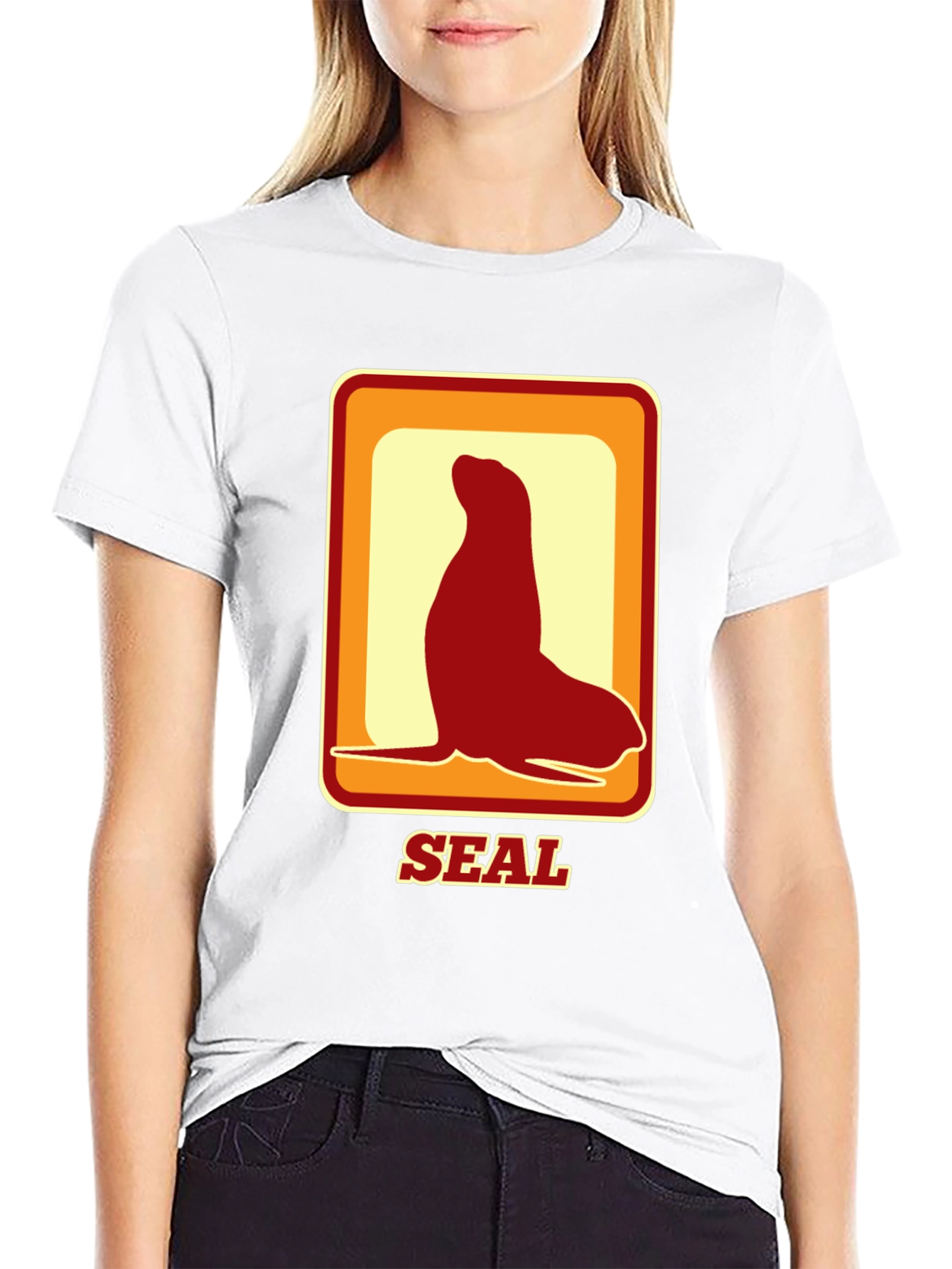 Retro Seal T-Shirt - Black Tee