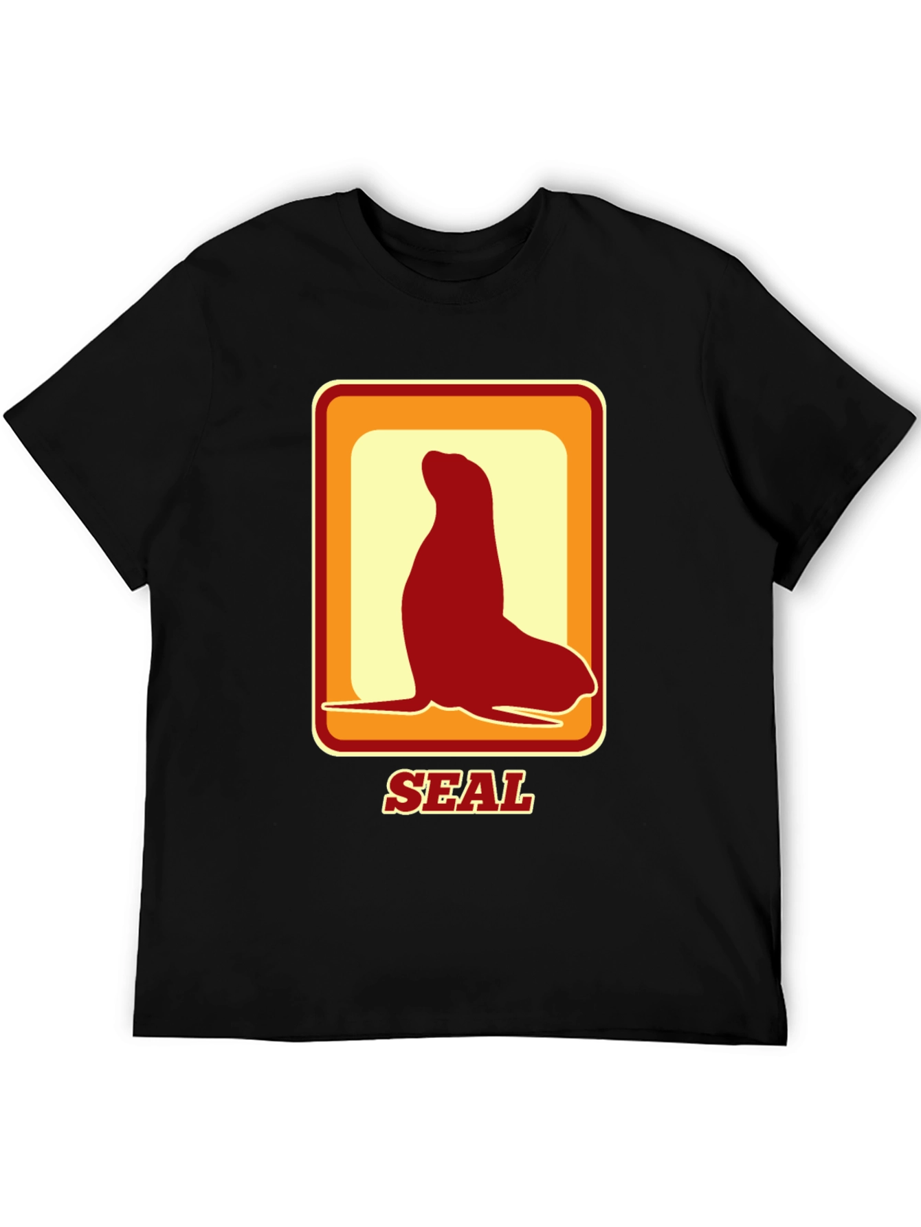 Retro Seal T-Shirt - Black Tee