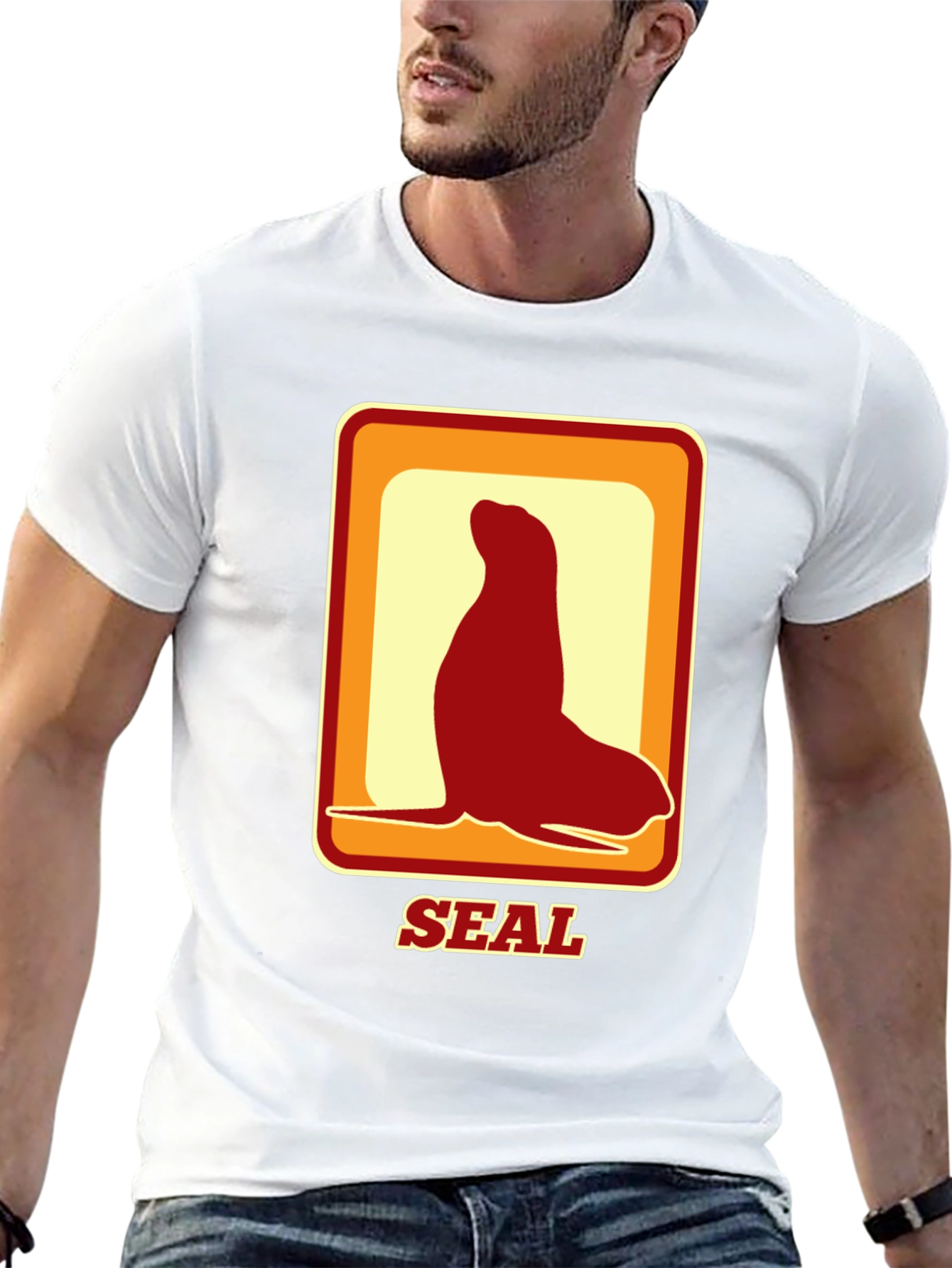 Retro Seal T-Shirt - Black Tee