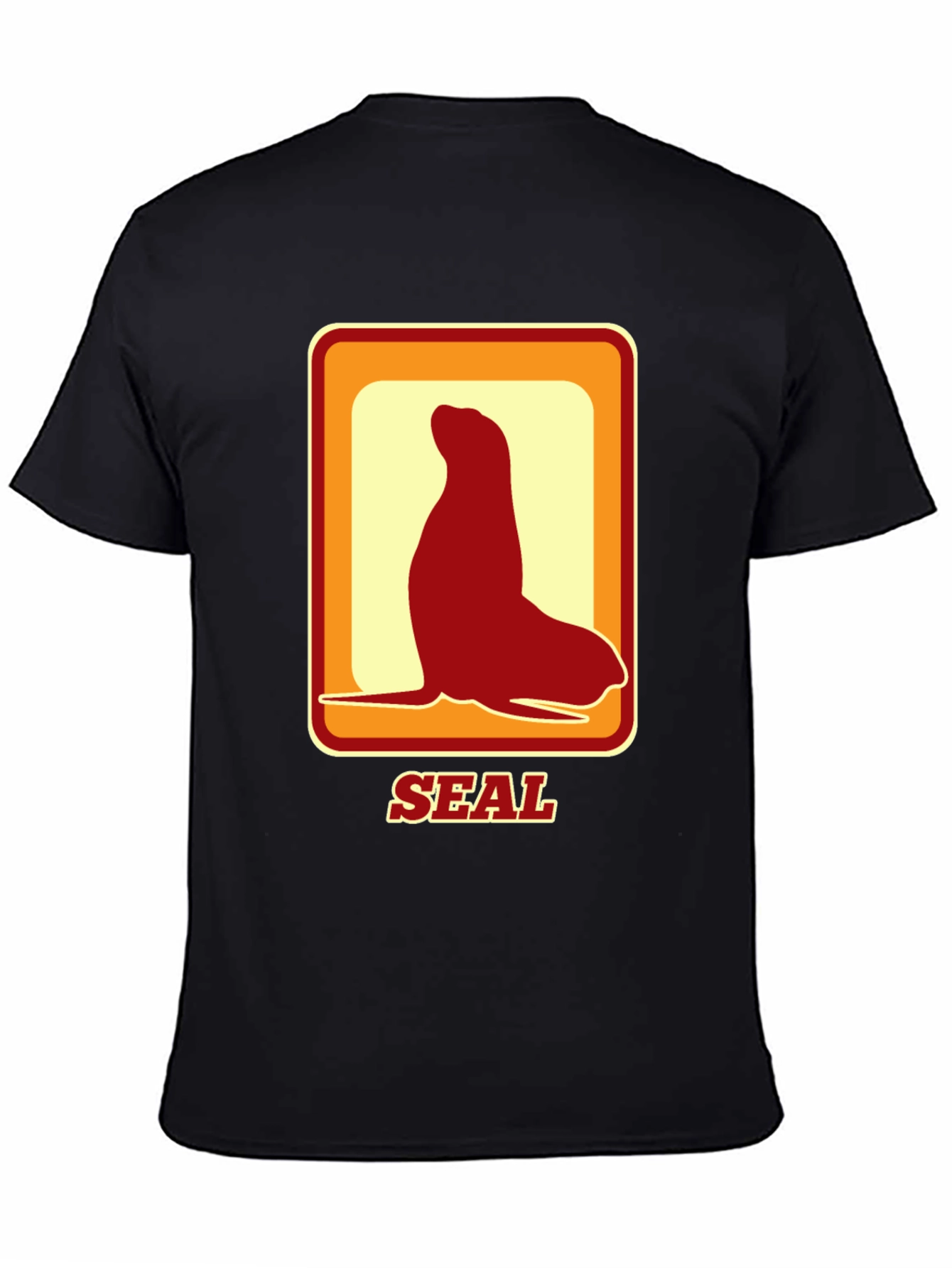 Retro Seal T-Shirt - Black Tee