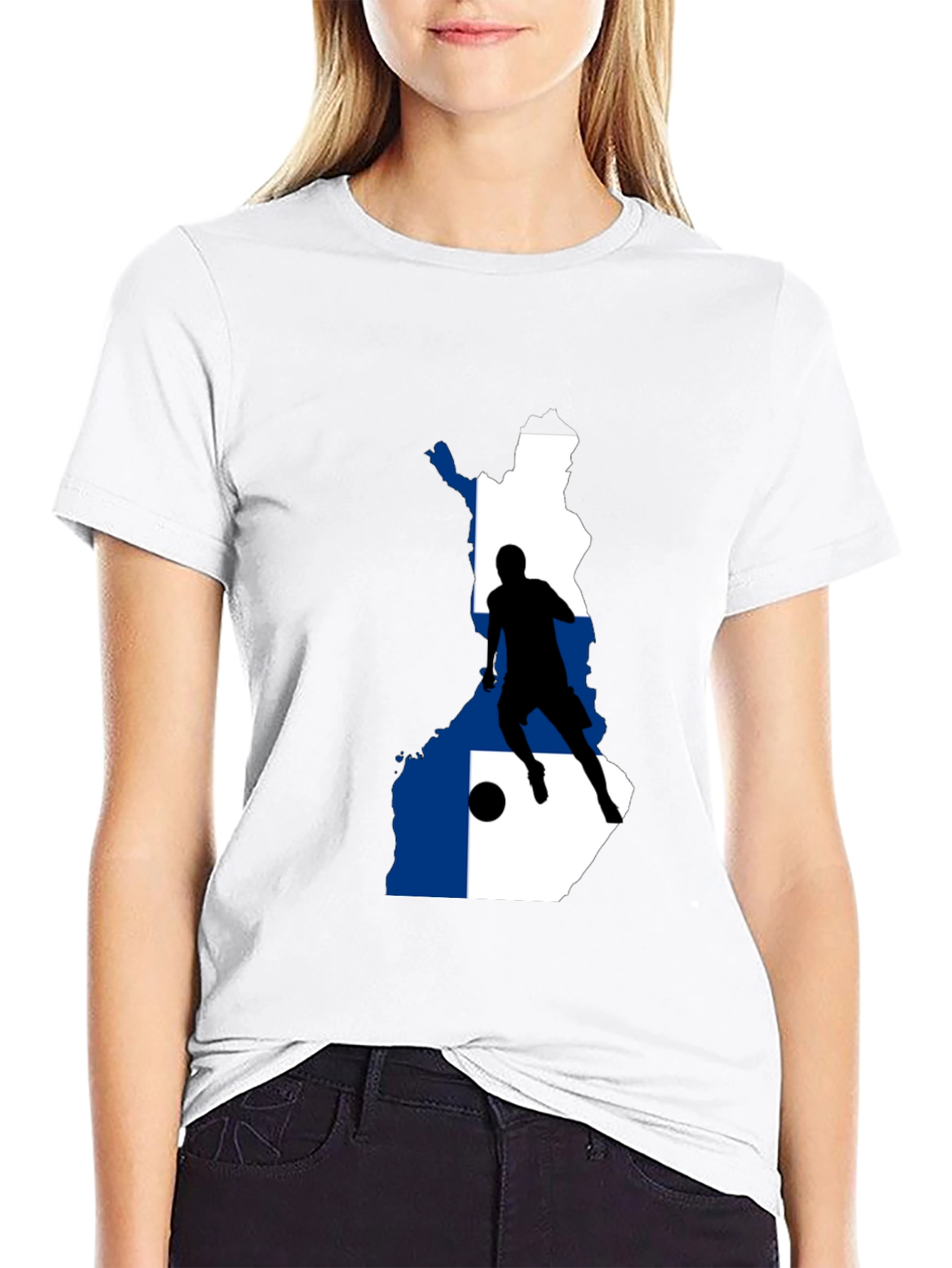 Finland Soccer T-Shirt - Black