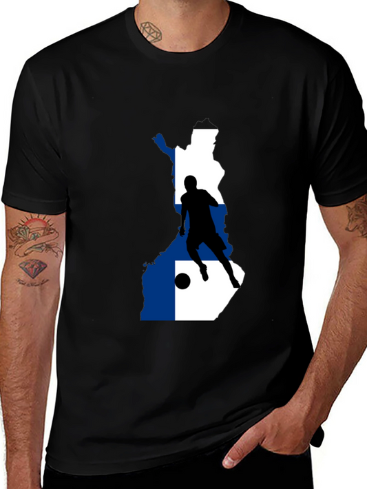 Finland Soccer T-Shirt - Black