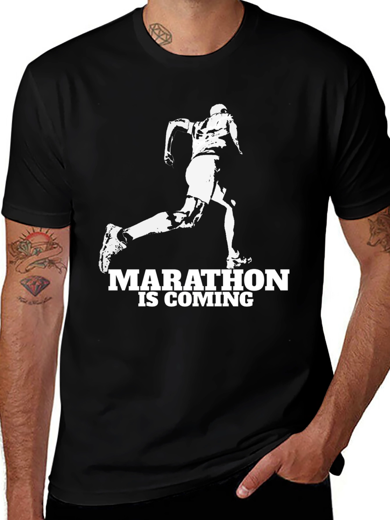 Marathon Runner Graphic T-Shirt