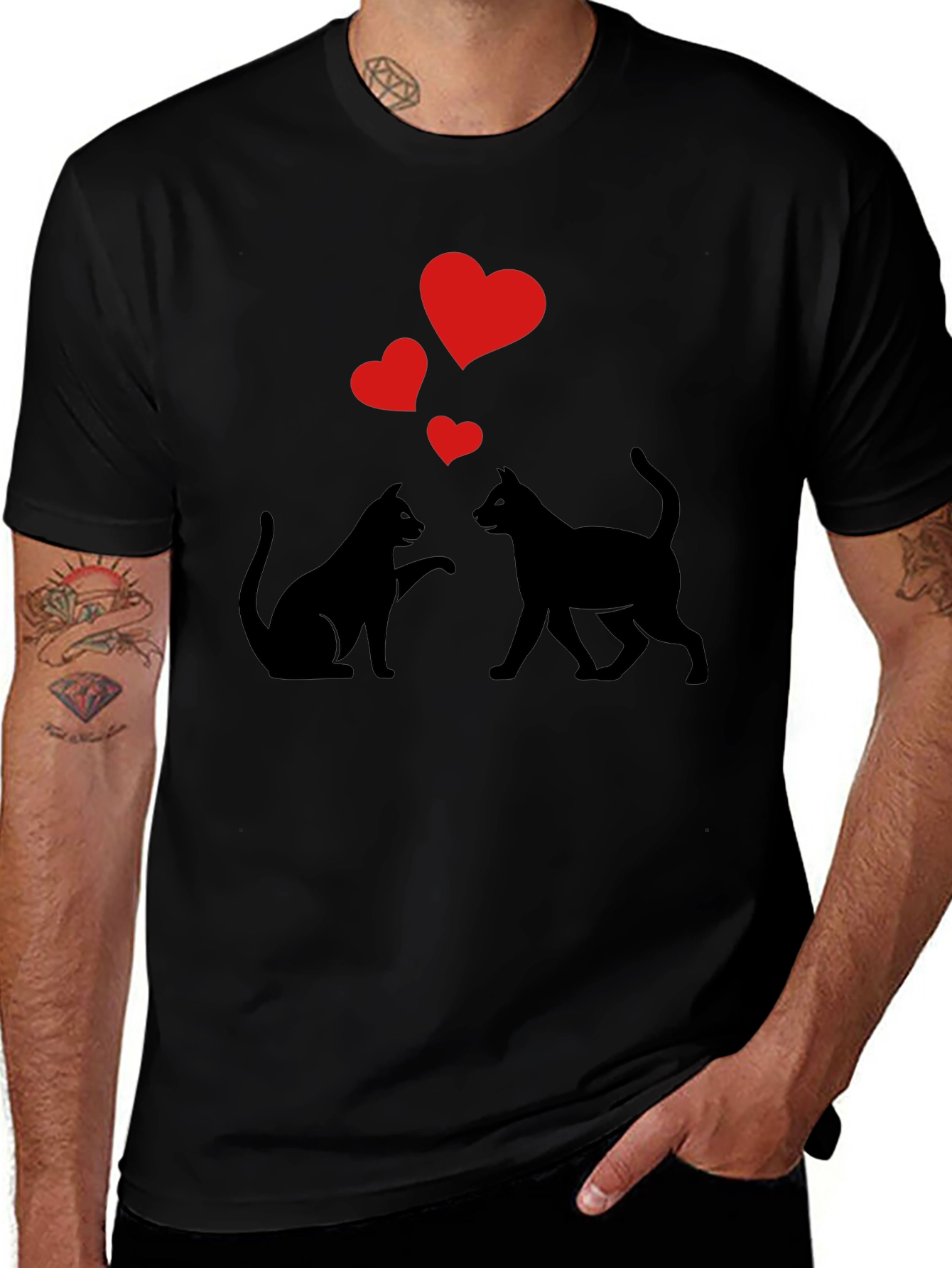 Cats in Love Graphic Tee