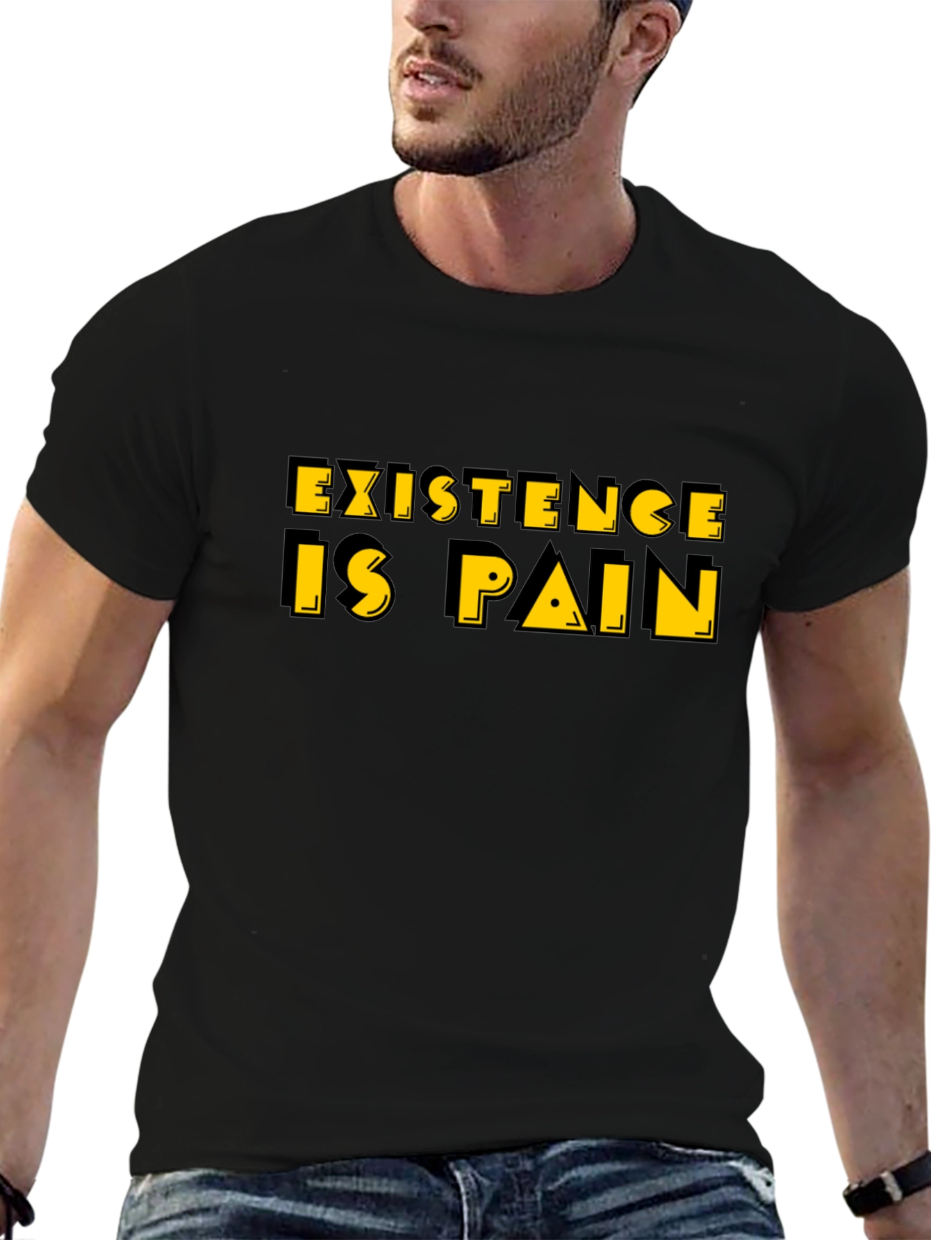 Existence is Pain T-Shirt - Black Graphic Tee