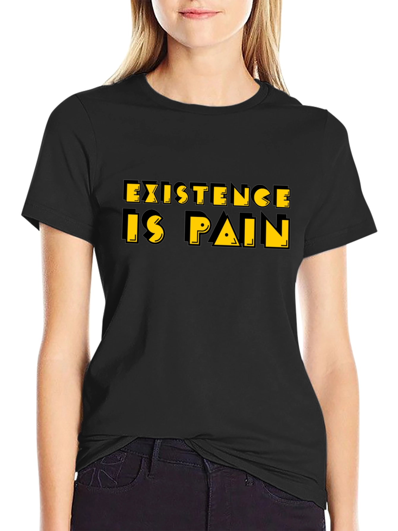 Existence is Pain T-Shirt - Black Graphic Tee