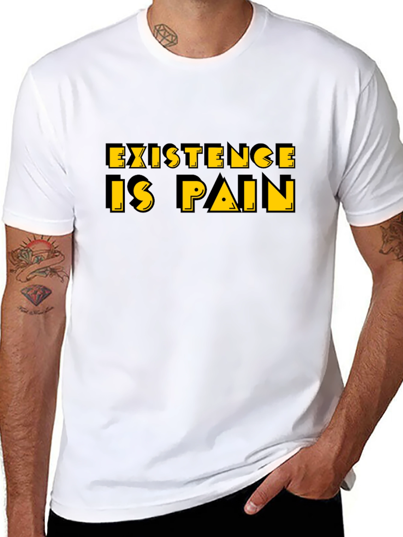 Existence is Pain T-Shirt - Black Graphic Tee