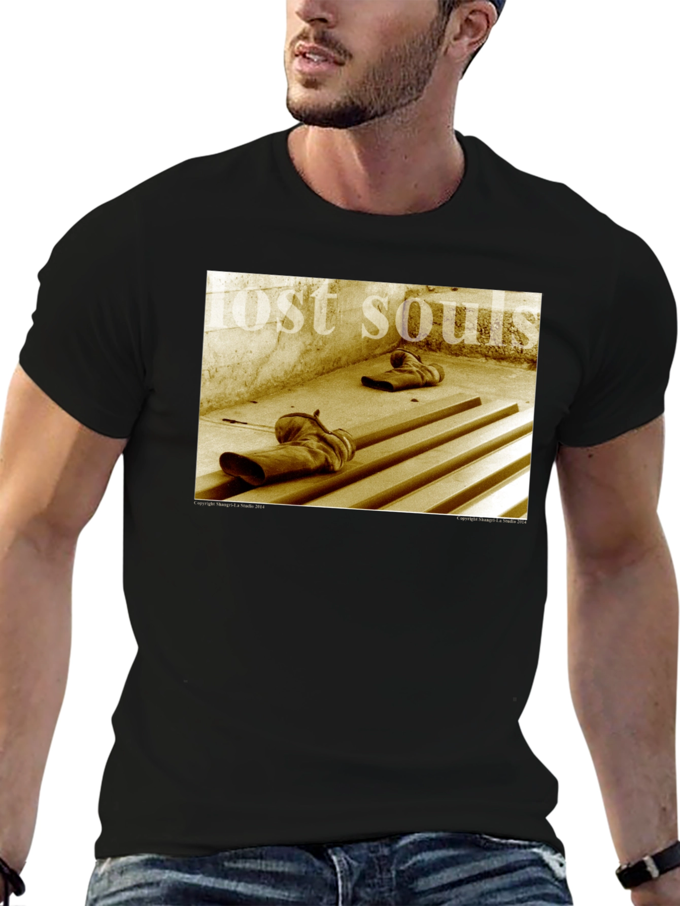 Lost Souls Graphic Tee - Distressed Print