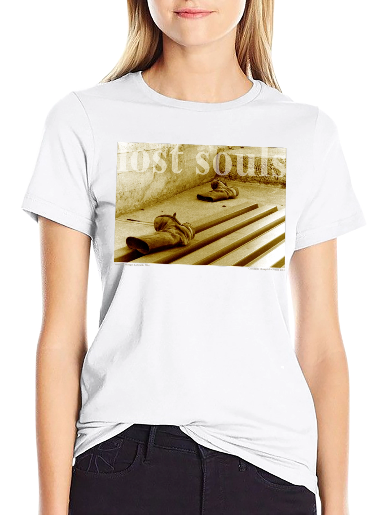Lost Souls Graphic Tee - Distressed Print