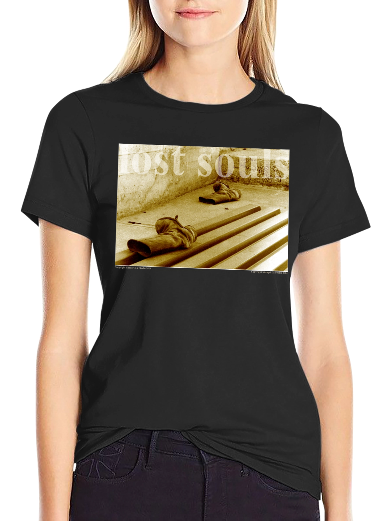 Lost Souls Graphic Tee - Distressed Print