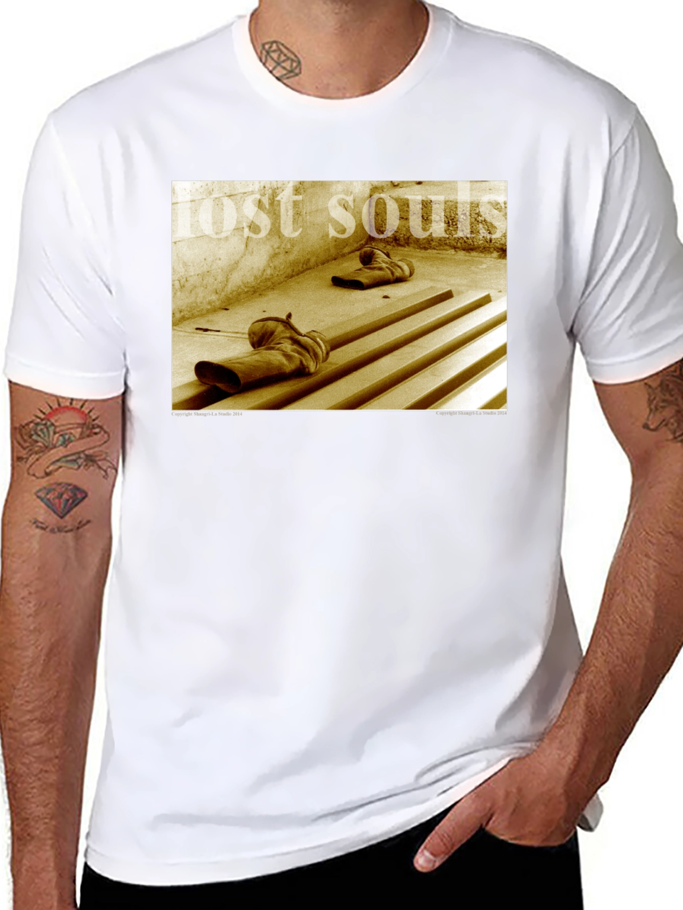 Lost Souls Graphic Tee - Distressed Print