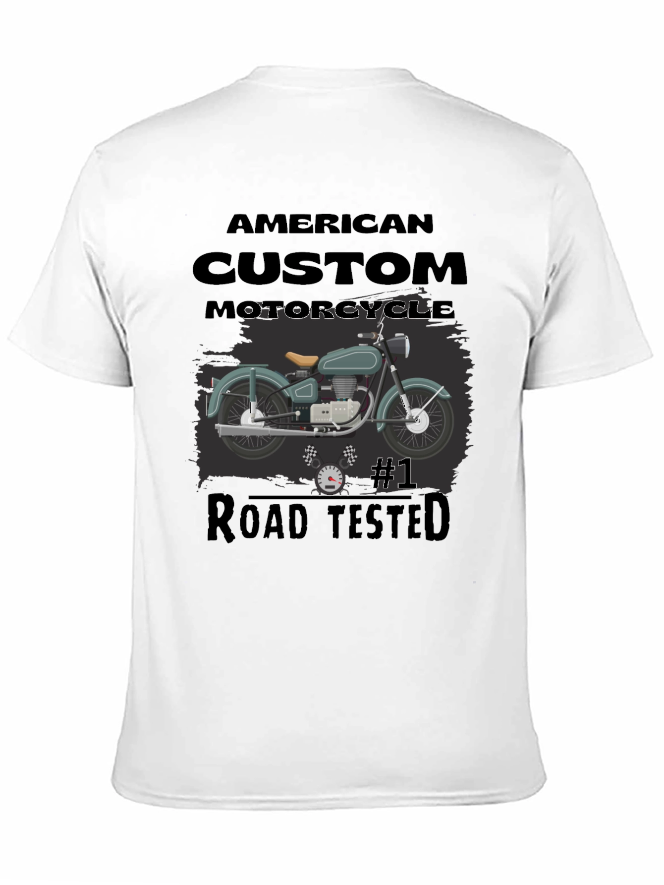 American Custom Motorcycle Graphic T-Shirt