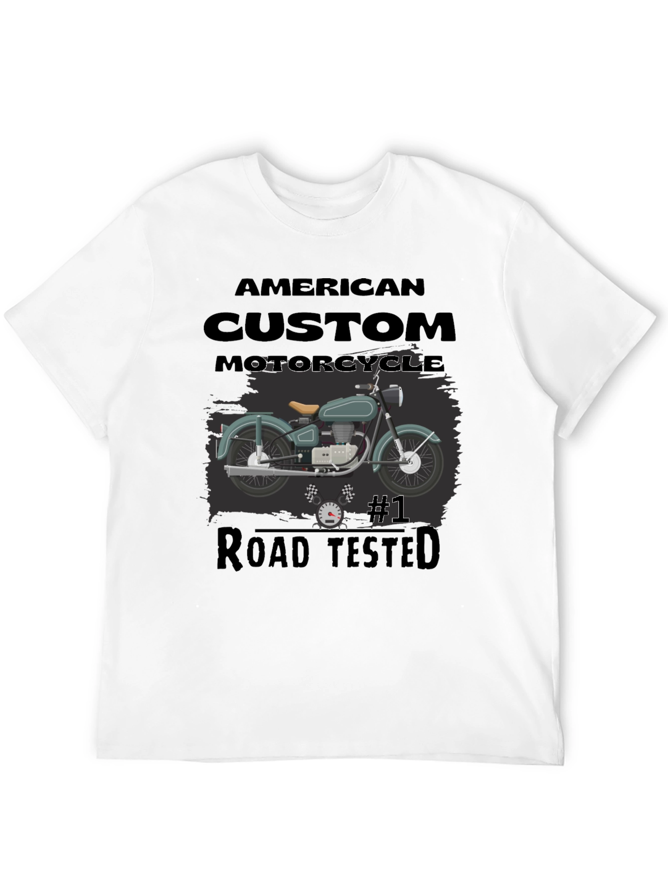 American Custom Motorcycle Graphic T-Shirt