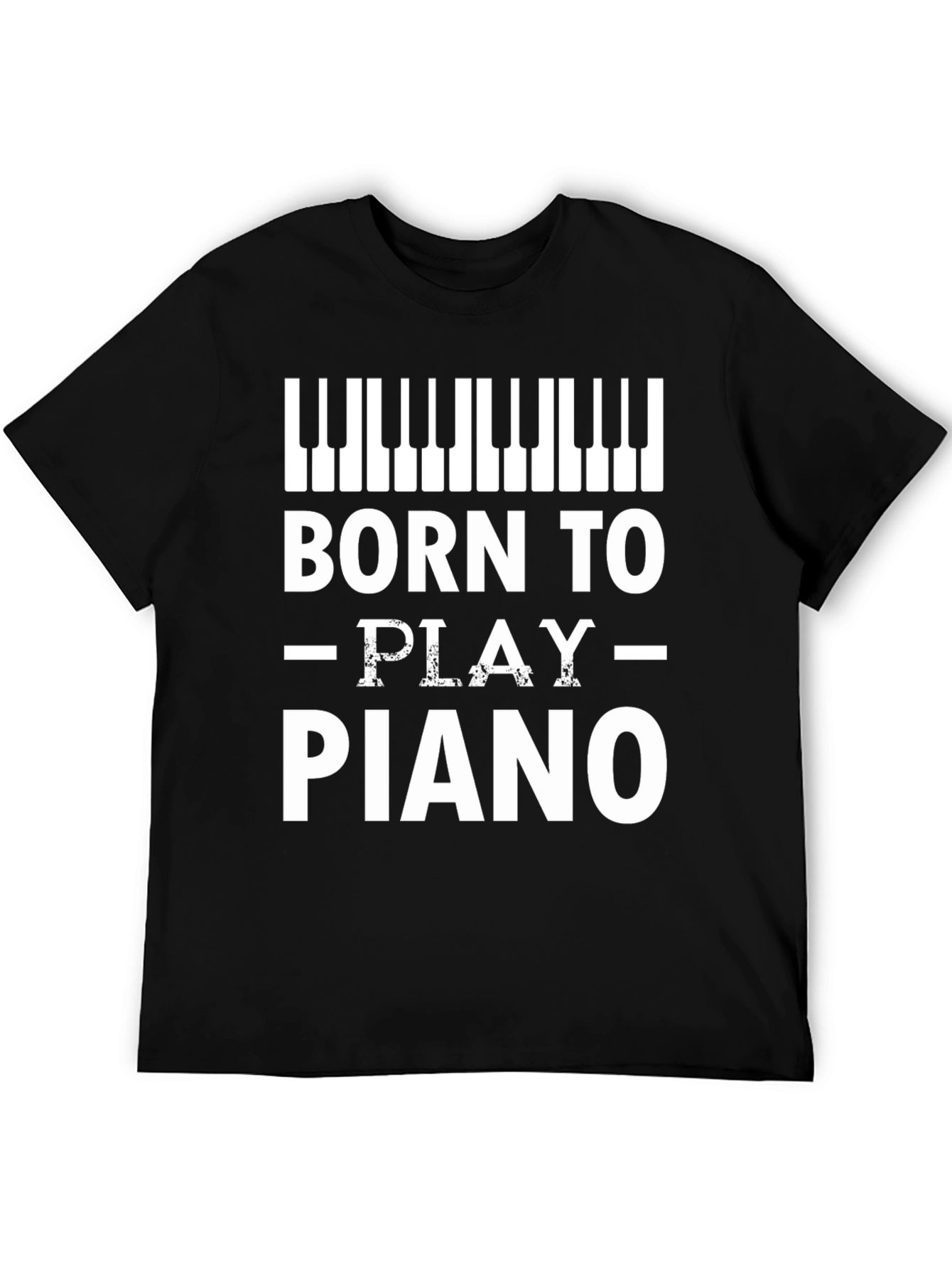 Born to Play Piano Graphic T-Shirt