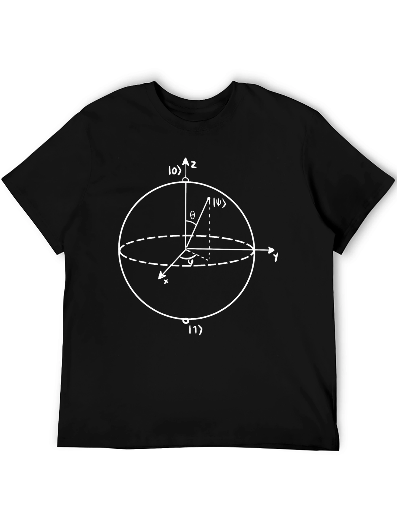 Quantum Physics Bloch Sphere T-Shirt - Science Geek Apparel