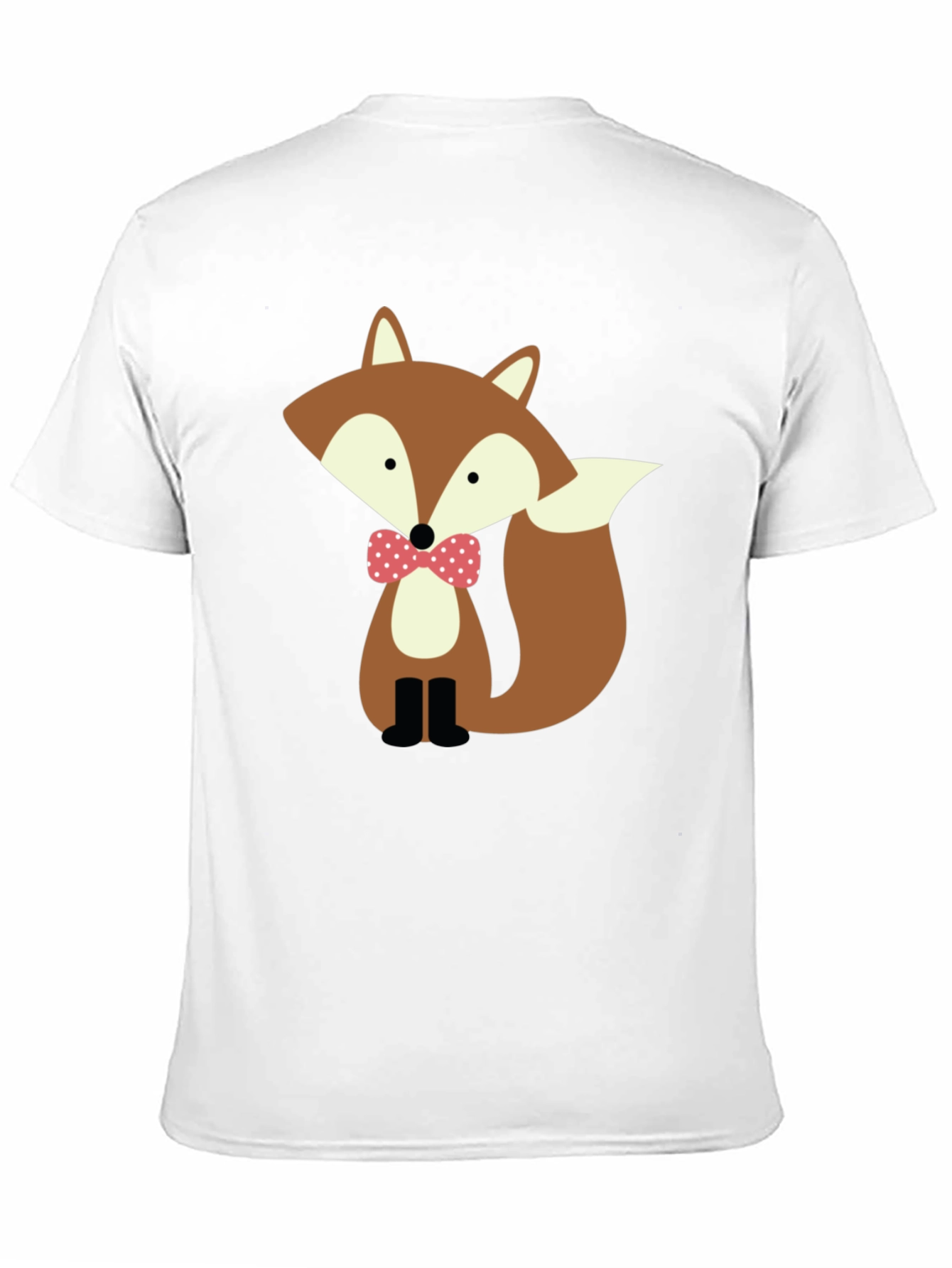 Fox Bowtie Graphic Tee - Stylish Casual Wear
