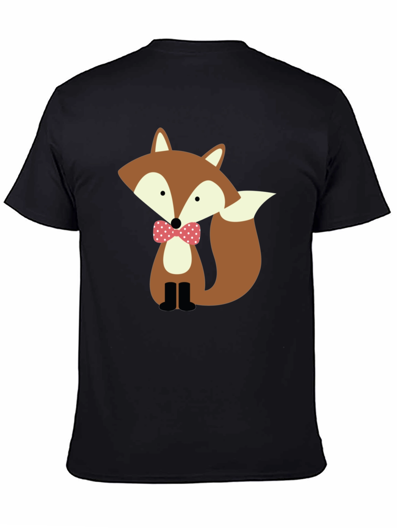Fox Bowtie Graphic Tee - Stylish Casual Wear