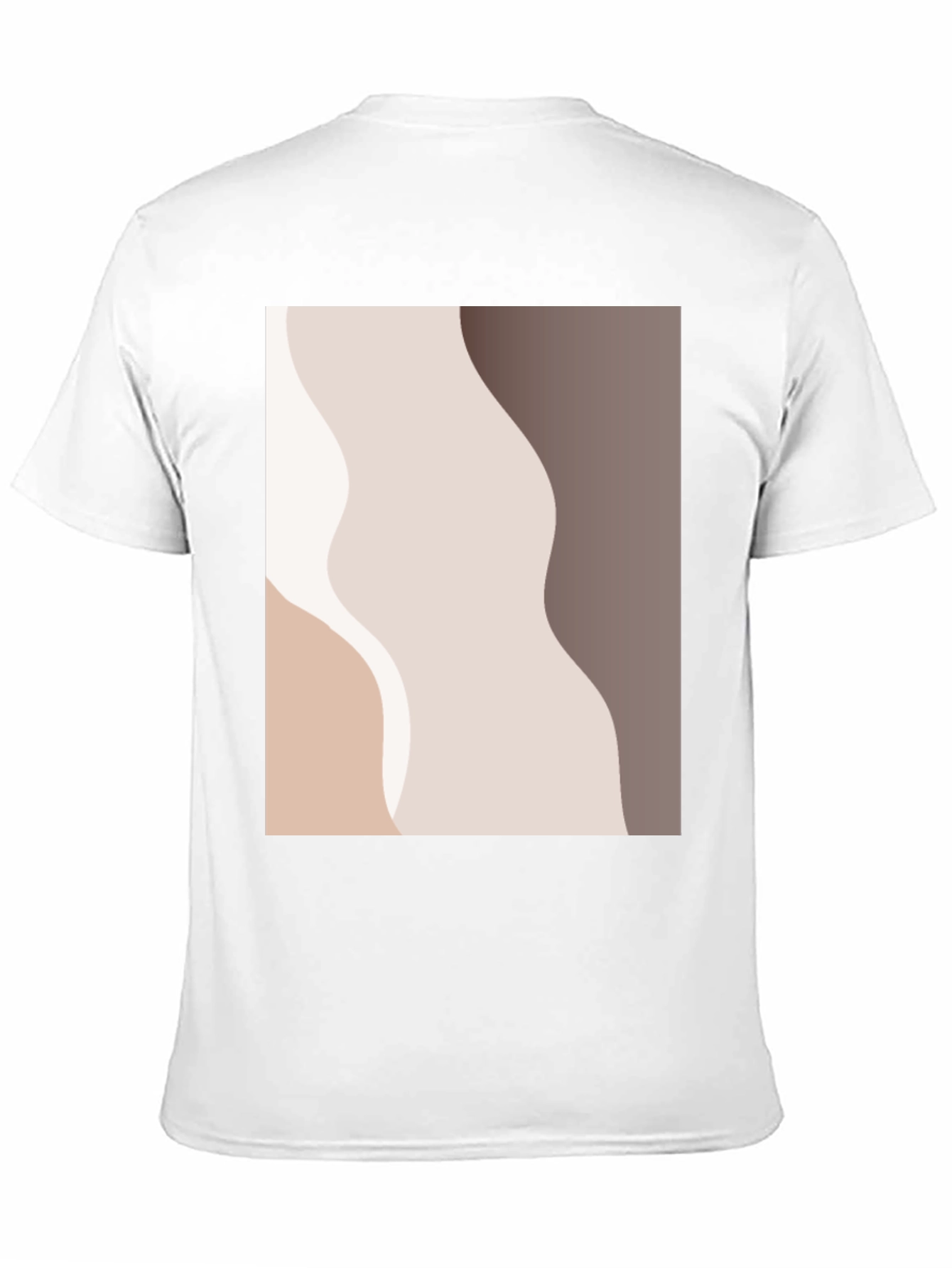 Minimalist Abstract Graphic Print Black T-Shirt