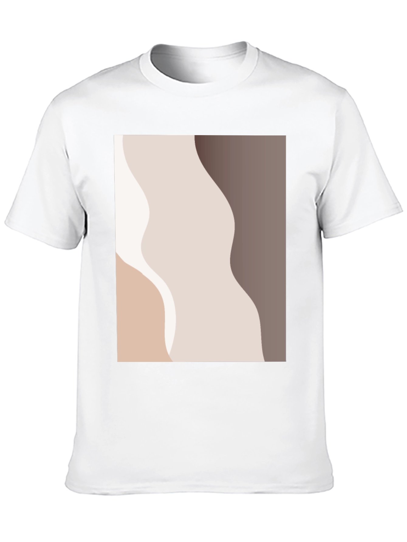 Minimalist Abstract Graphic Print Black T-Shirt