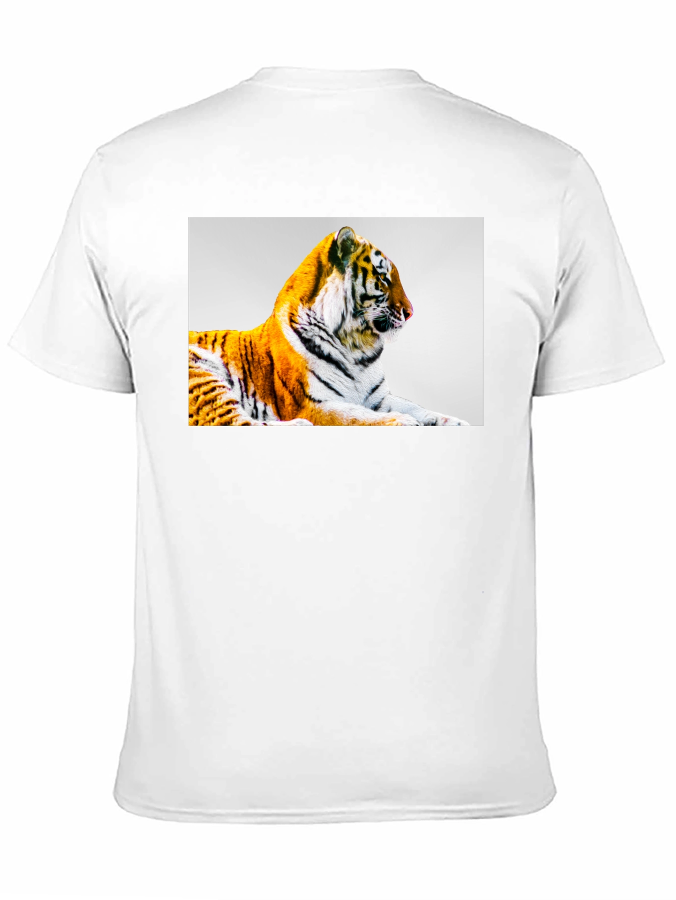 Tiger Graphic Print Black T-Shirt