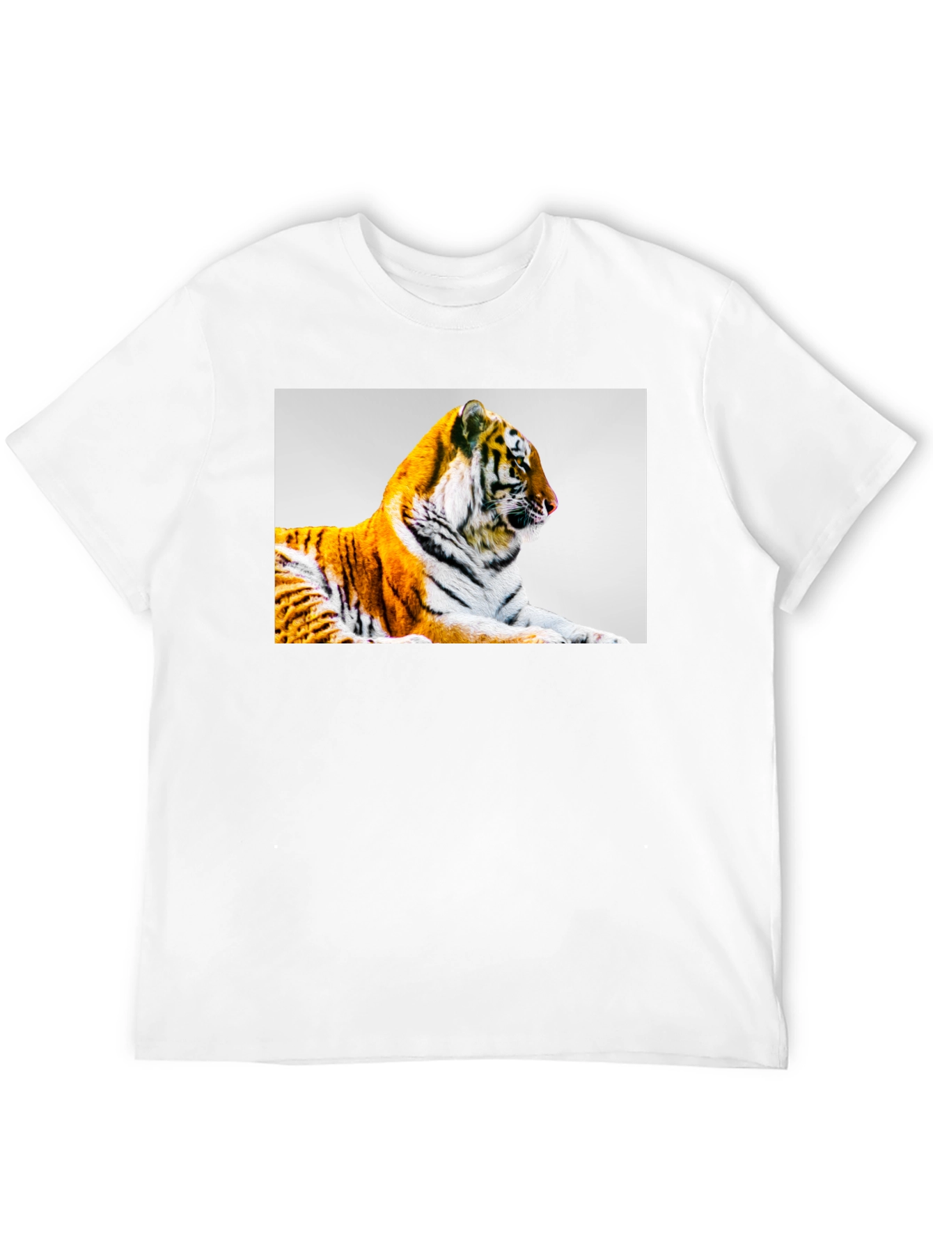 Tiger Graphic Print Black T-Shirt