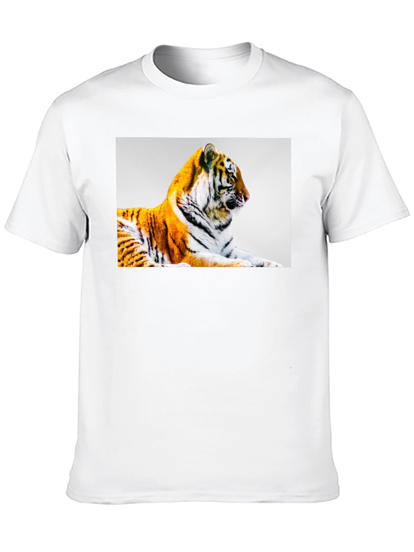 Tiger Graphic Print Black T-Shirt