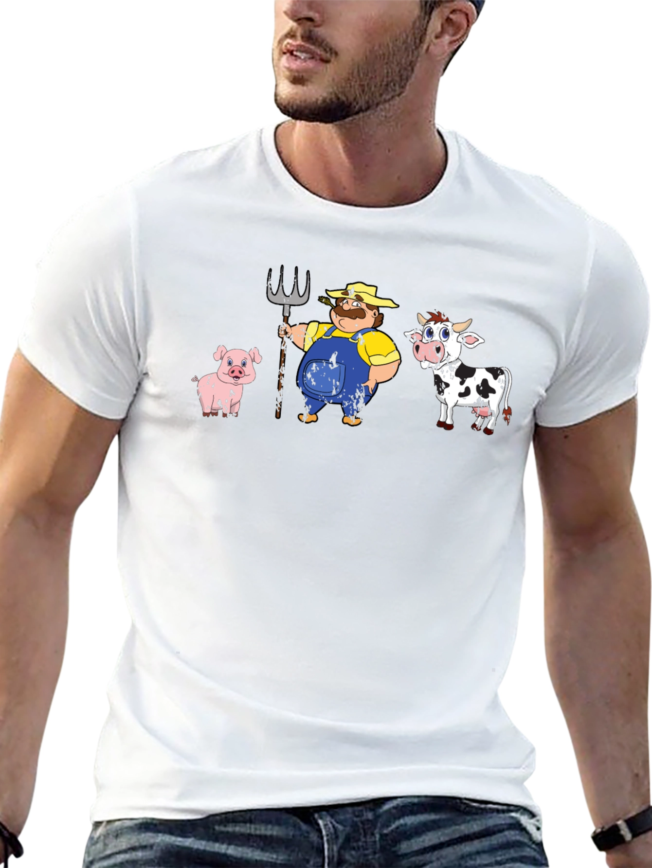 Cartoon Farm Animals T-Shirt