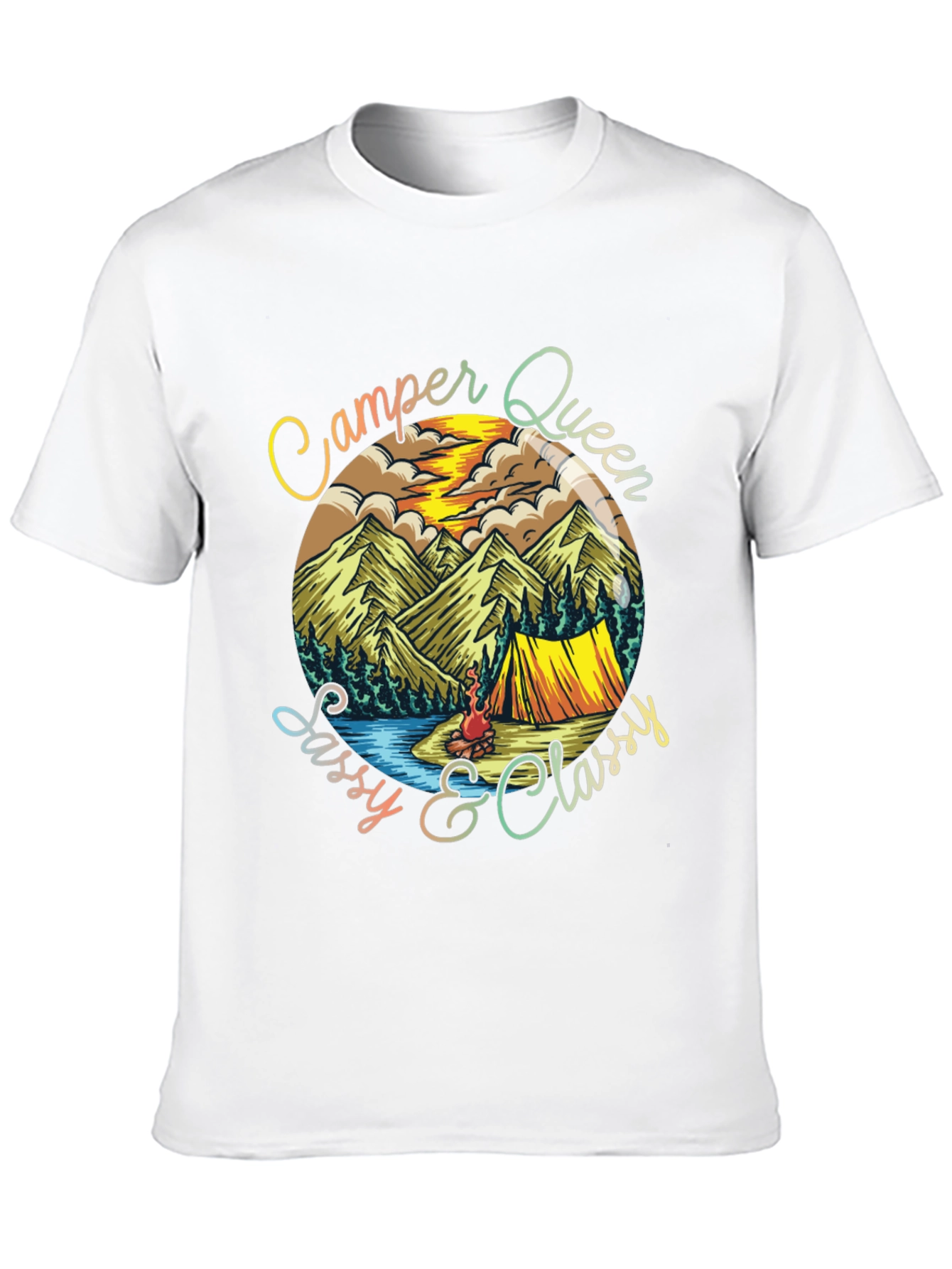 Camper Queen Sassy & Classy Graphic Tee