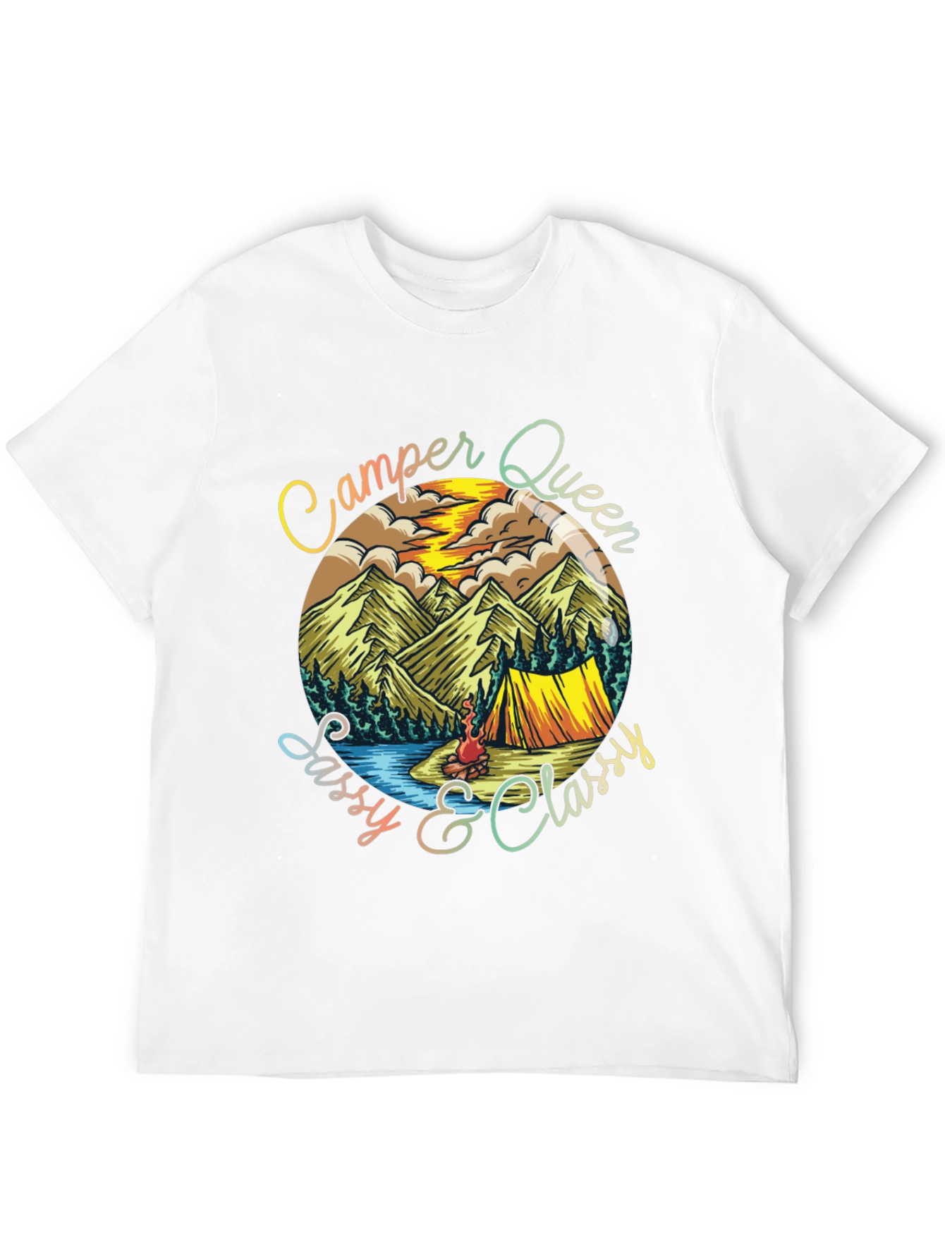 Camper Queen Sassy & Classy Graphic Tee