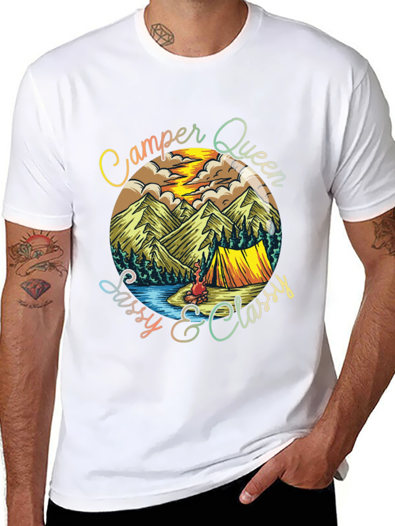 Camper Queen Sassy & Classy Graphic Tee