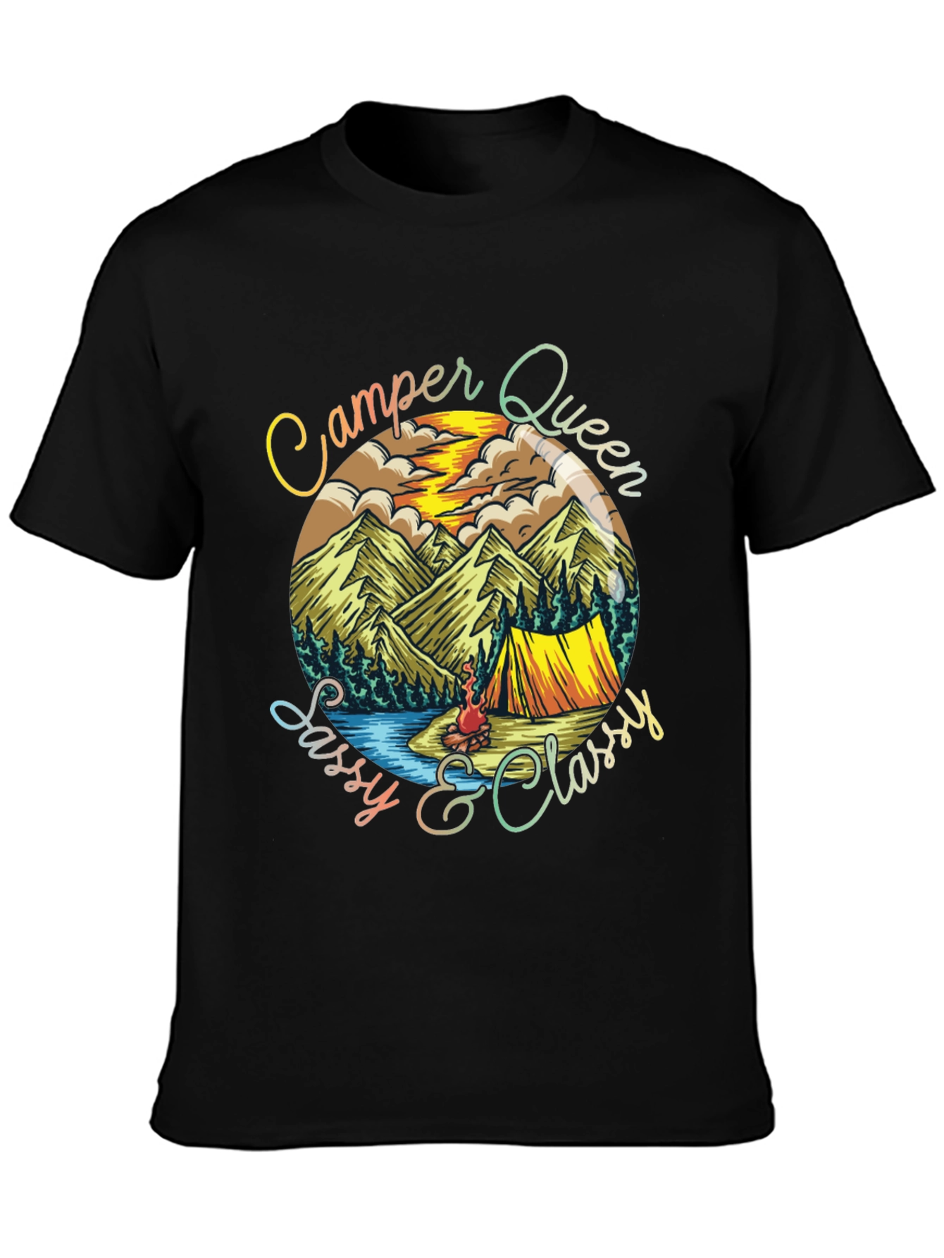 Camper Queen Sassy & Classy Graphic Tee