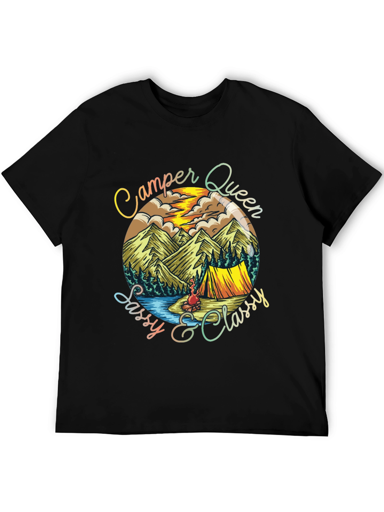 Camper Queen Sassy & Classy Graphic Tee