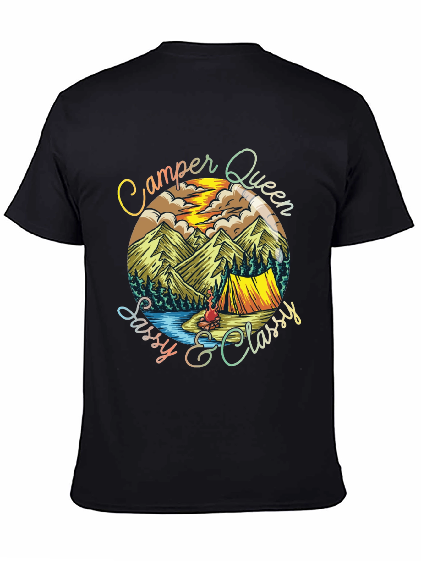 Camper Queen Sassy & Classy Graphic Tee