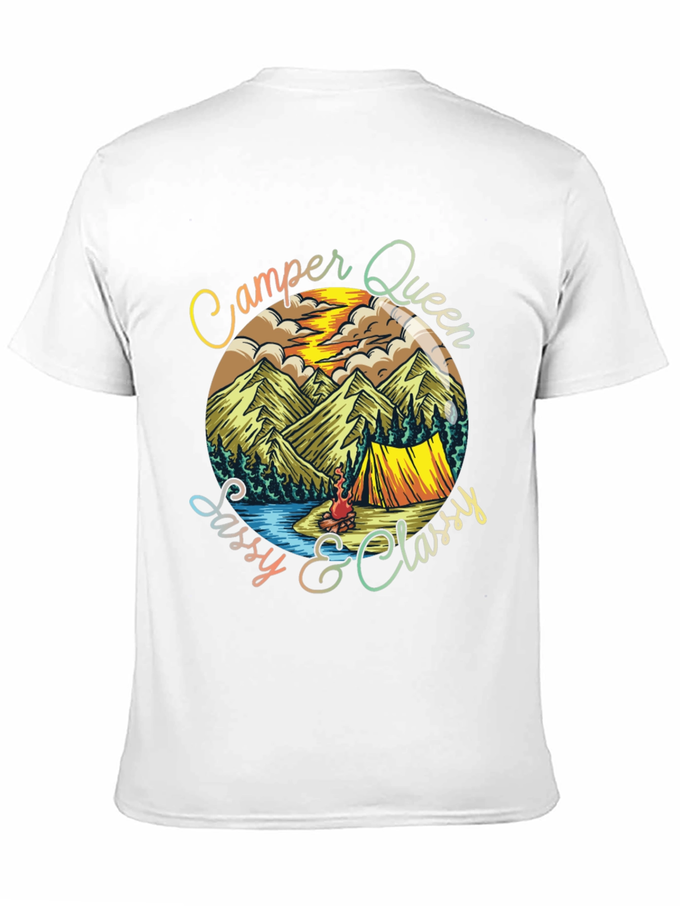 Camper Queen Sassy & Classy Graphic Tee