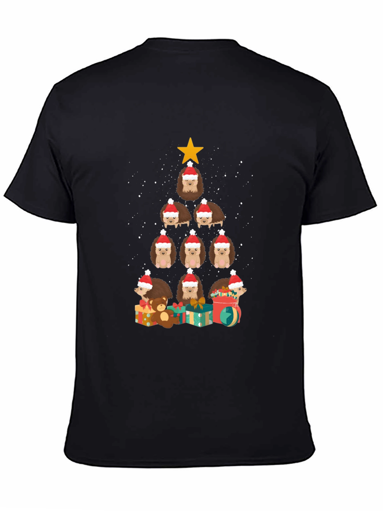 Holiday Hedgehog Christmas Tree T-Shirt