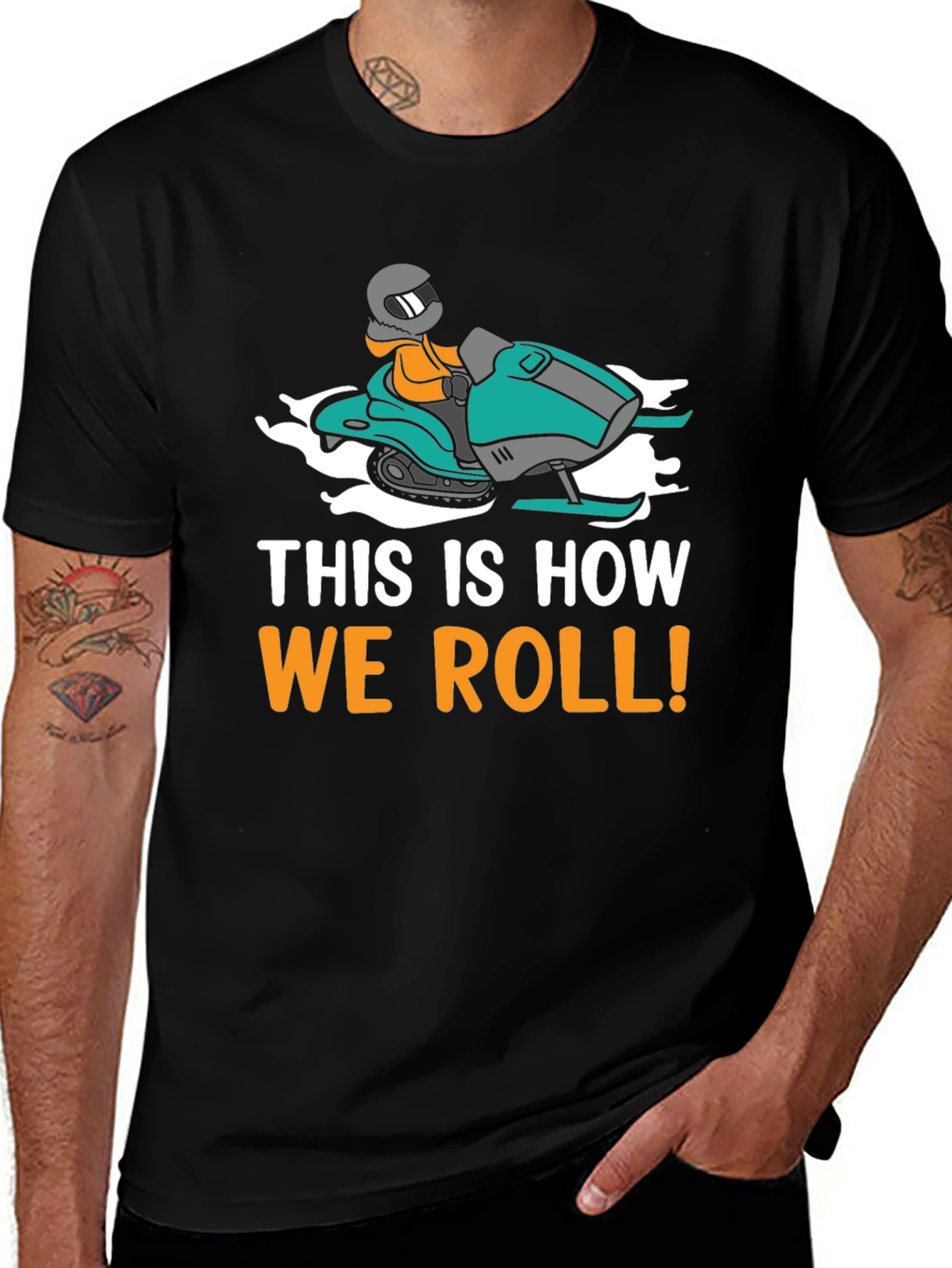 This Is How We Roll Snowmobile T-Shirt