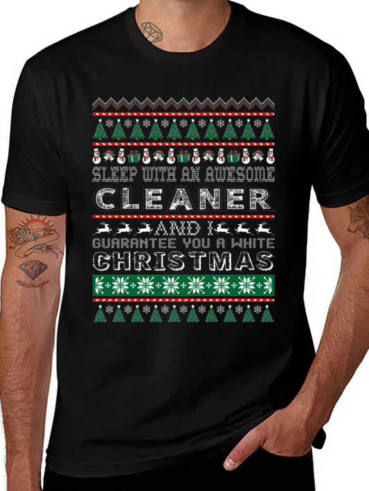 Awesome Cleaner Christmas Graphic Tee