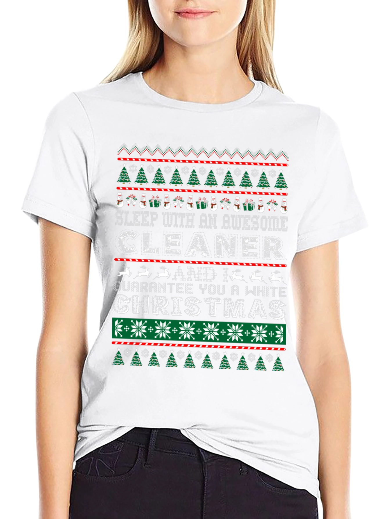 Awesome Cleaner Christmas Graphic Tee