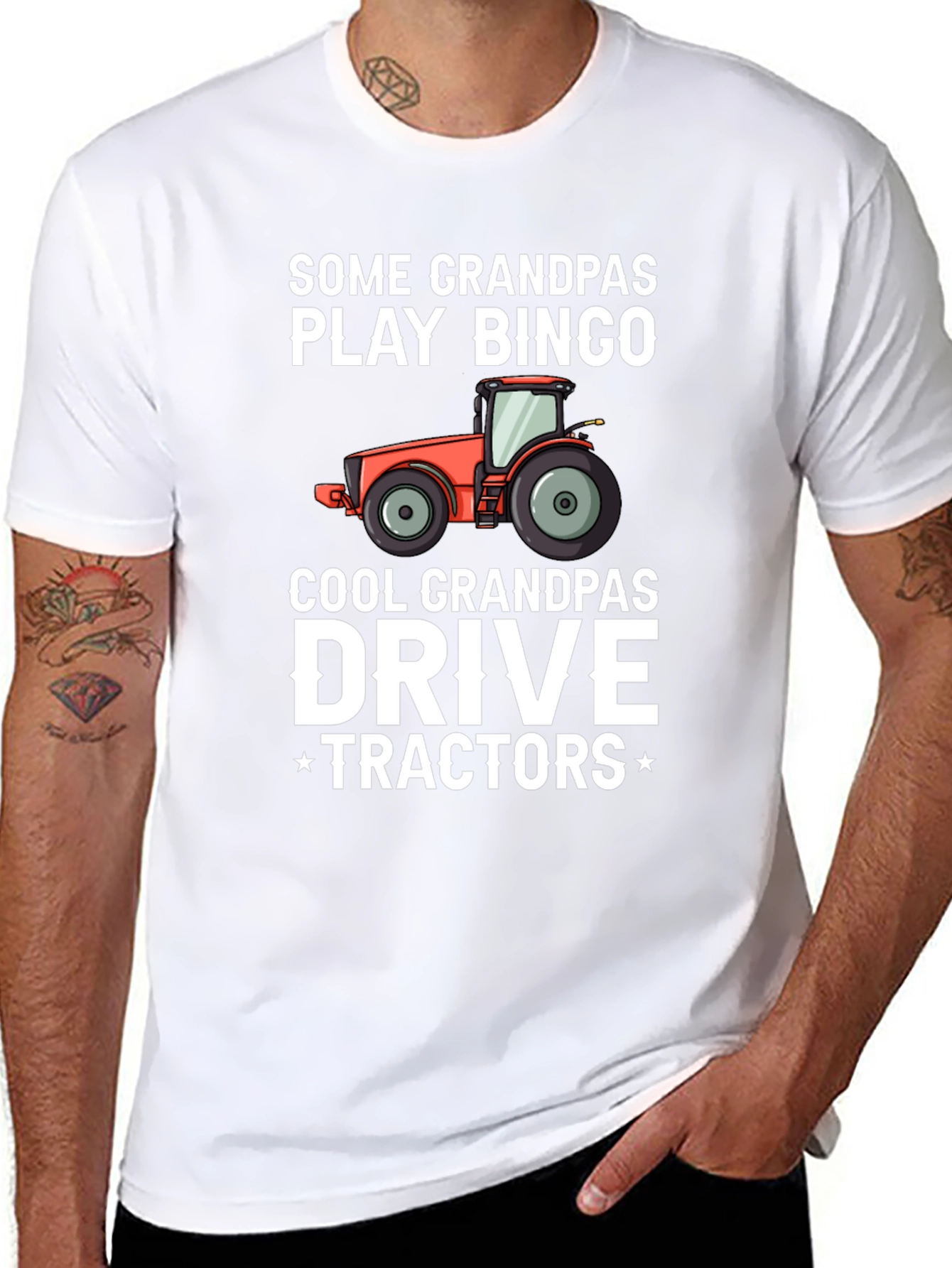 Cool Grandpas Drive Tractors T-Shirt