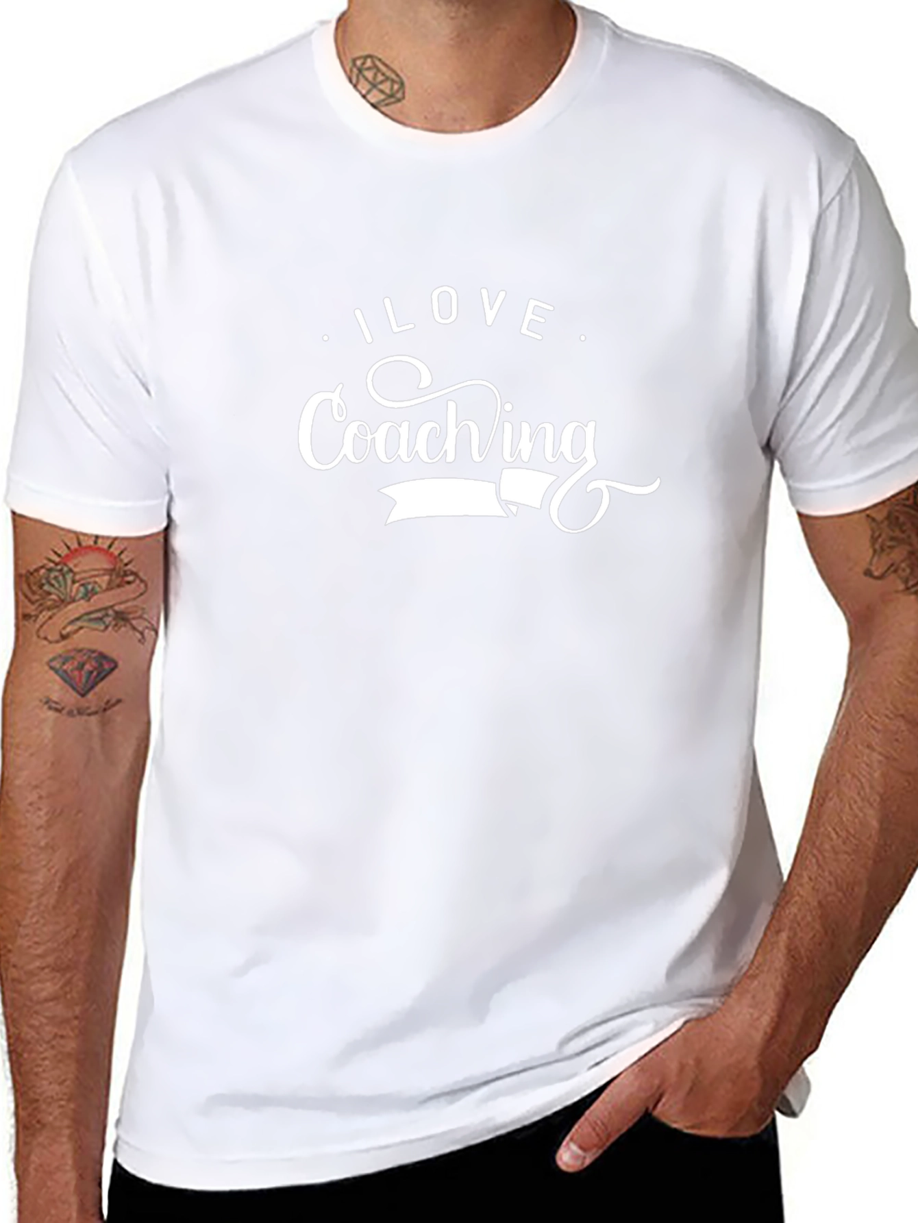 I Love Coaching Black T-Shirt