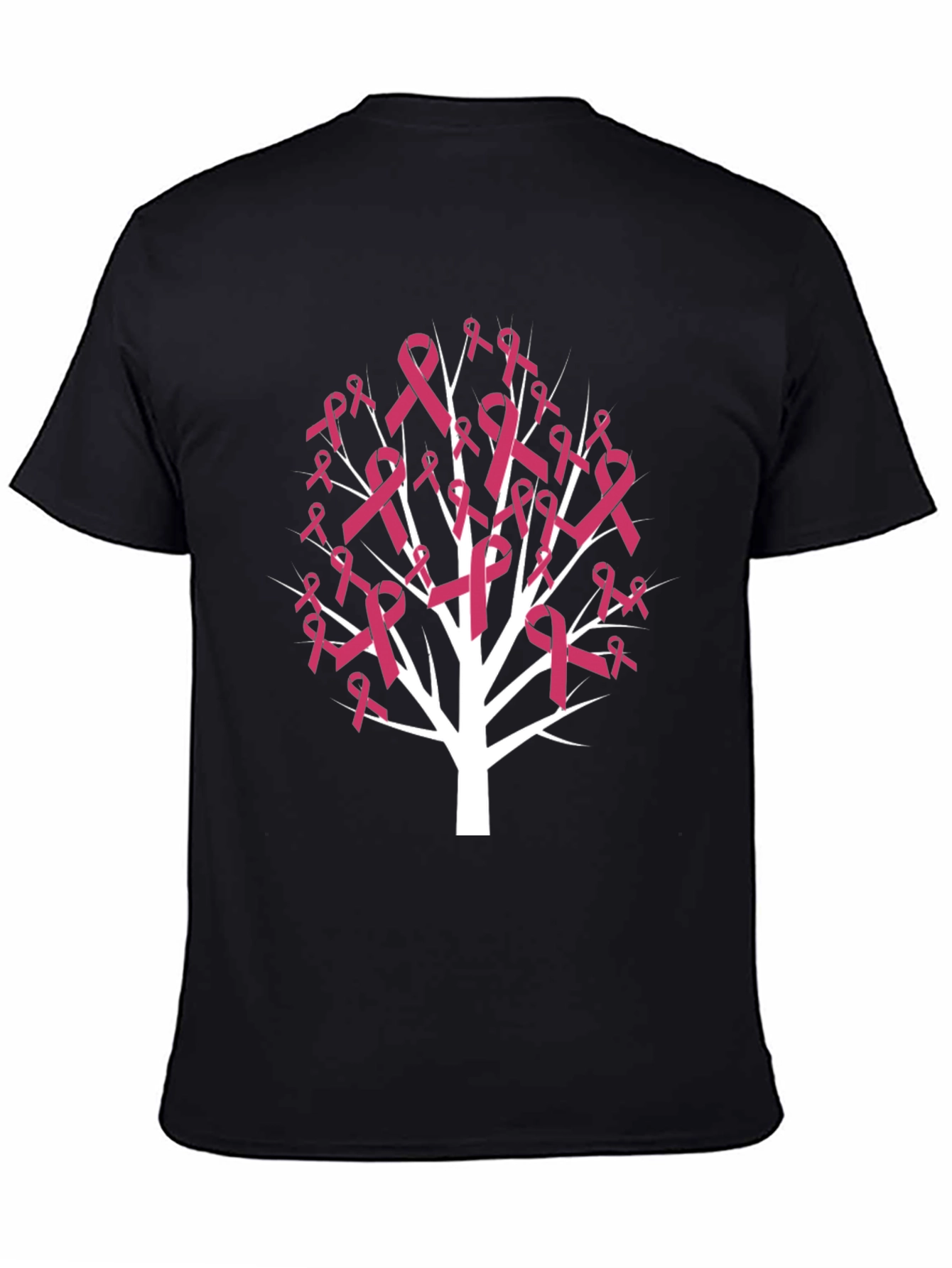 Pink Ribbon Tree T-Shirt - Breast Cancer Awareness Tee