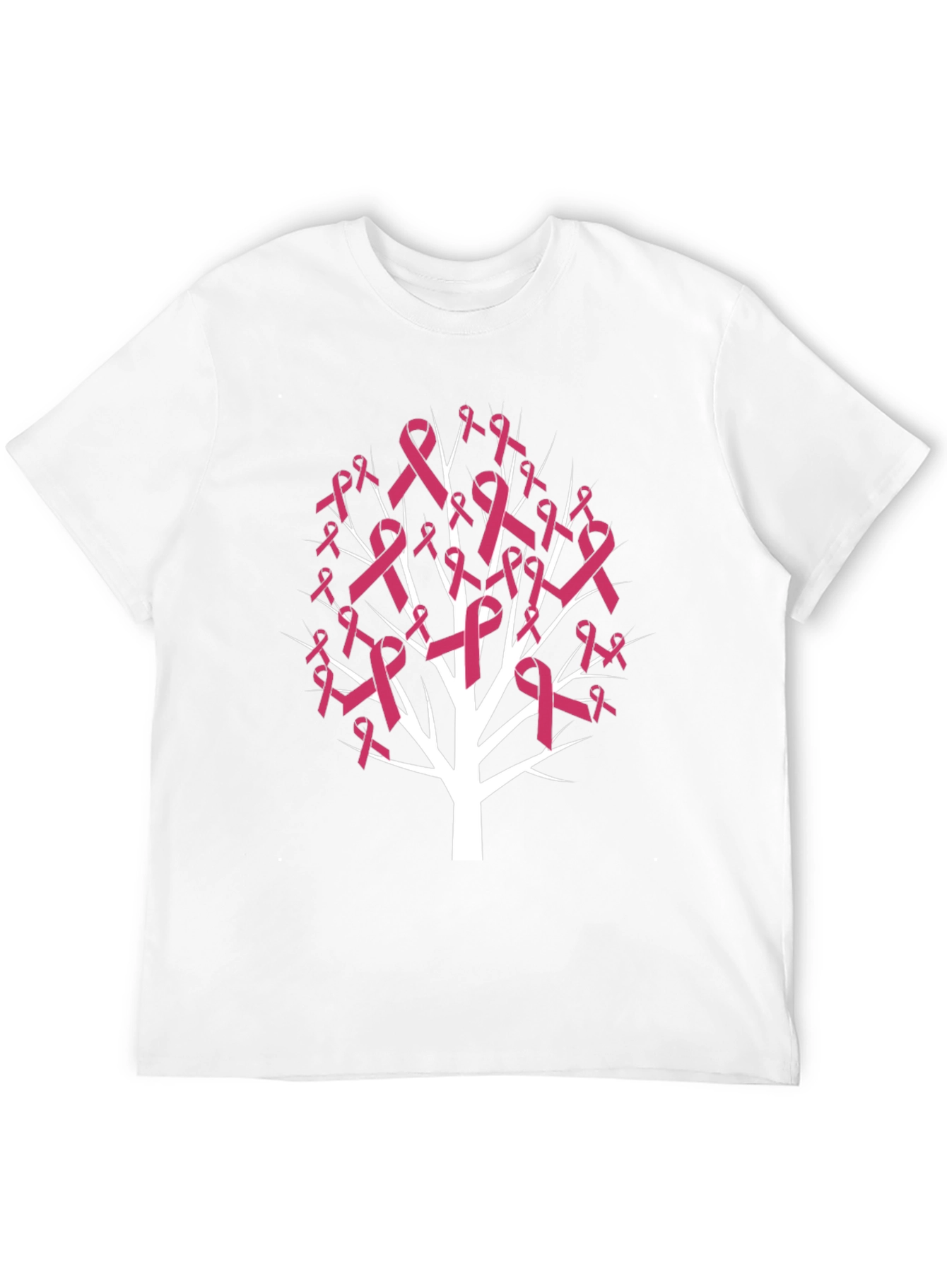 Pink Ribbon Tree T-Shirt - Breast Cancer Awareness Tee