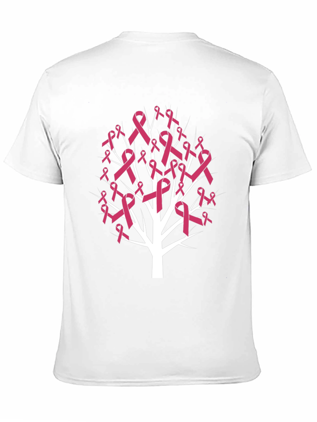 Pink Ribbon Tree T-Shirt - Breast Cancer Awareness Tee