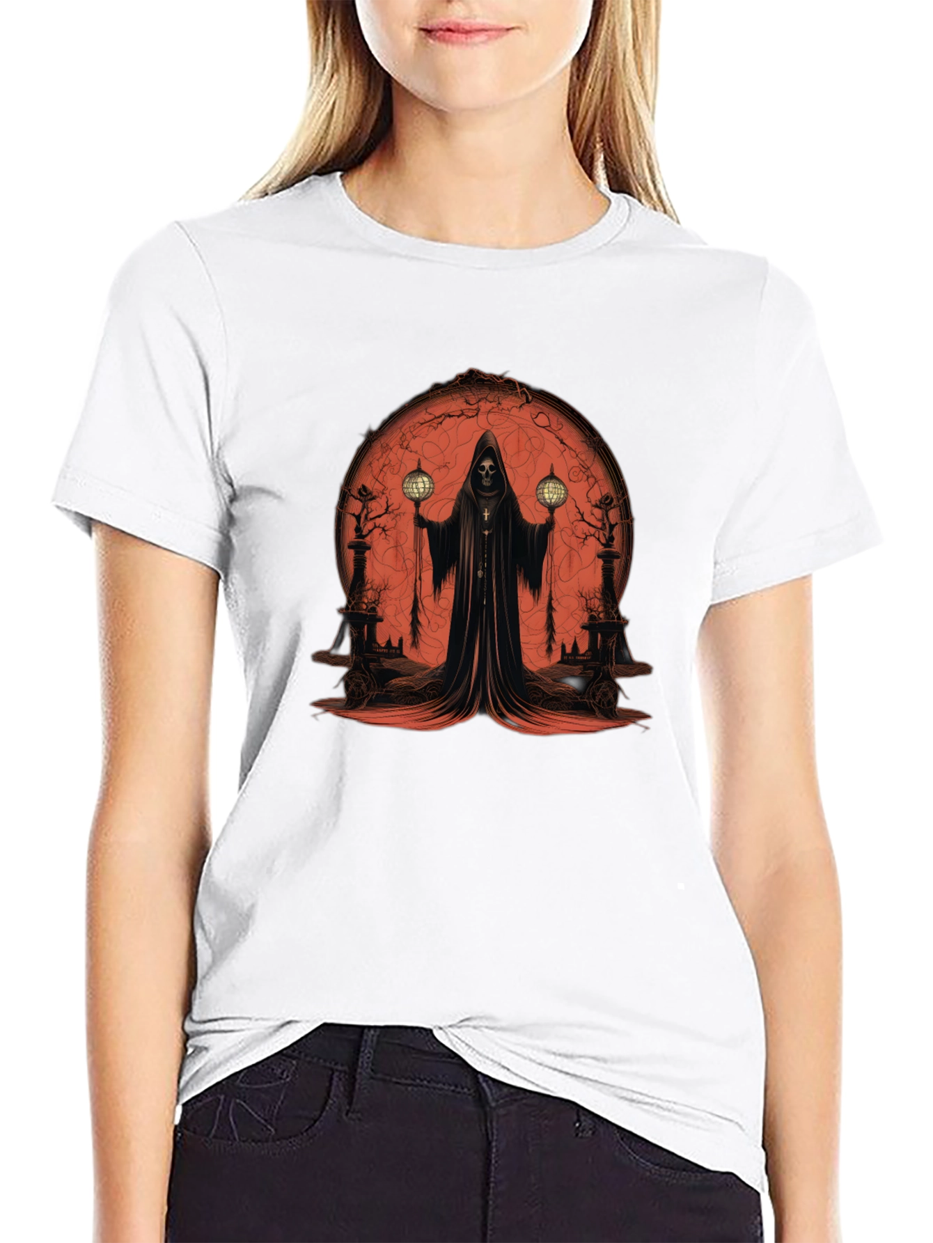 Grim Reaper Graphic Tee - Mens Black T-Shirt