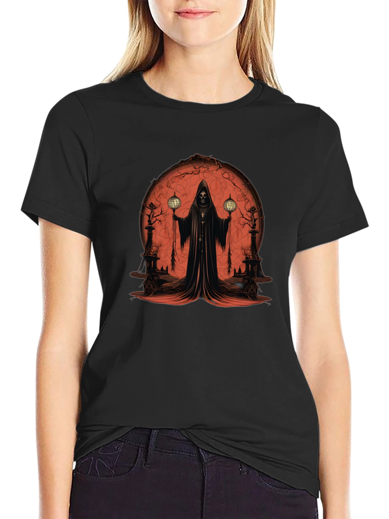 Grim Reaper Graphic Tee - Mens Black T-Shirt