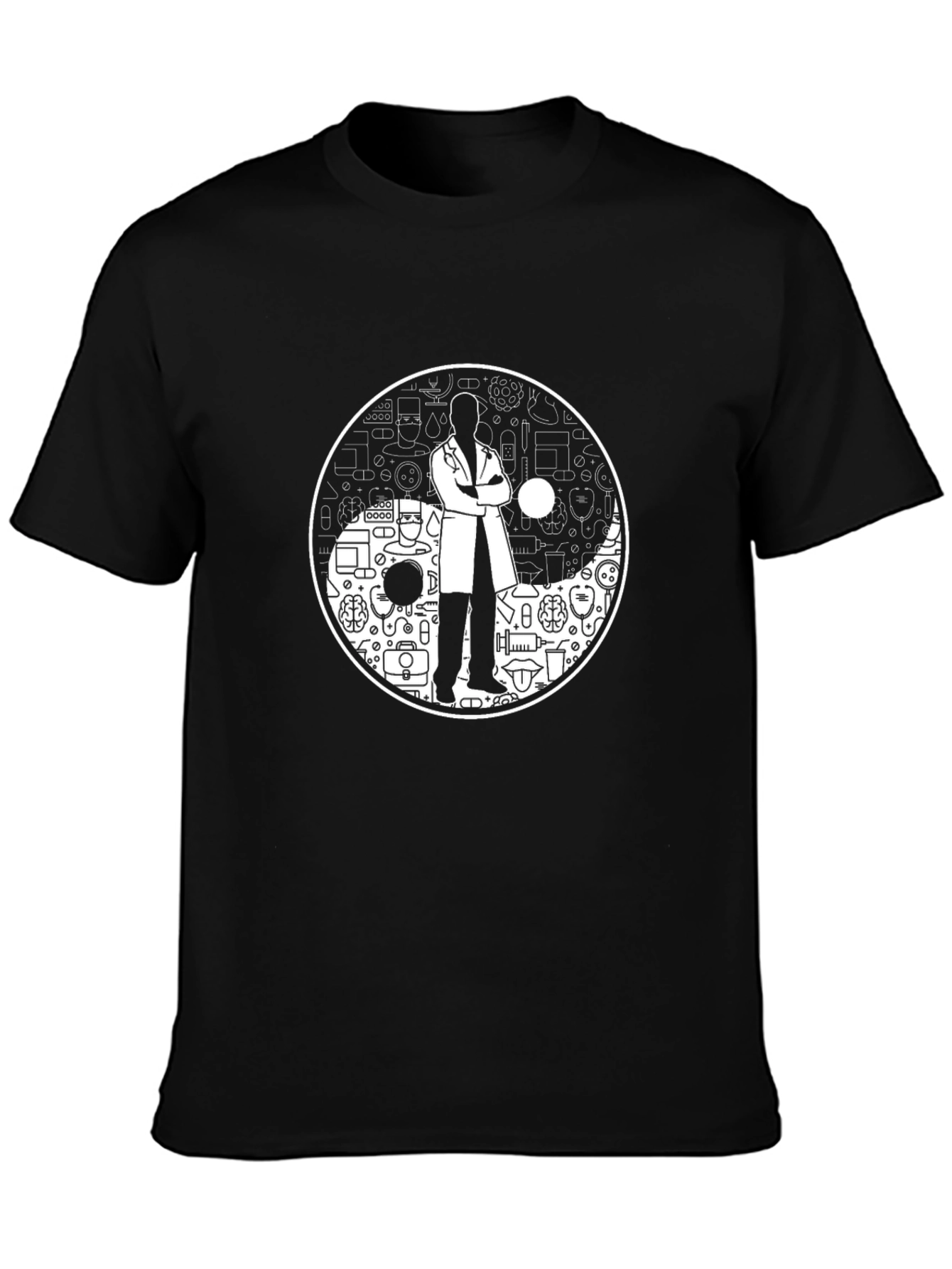 Doctor Yin Yang T-Shirt Medical Staff Apparel
