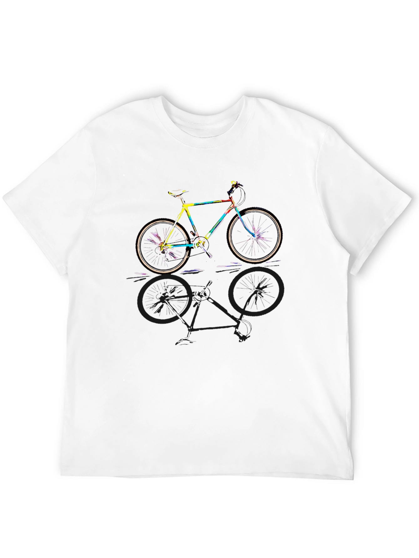 Colorful Bike Graphic T-Shirt